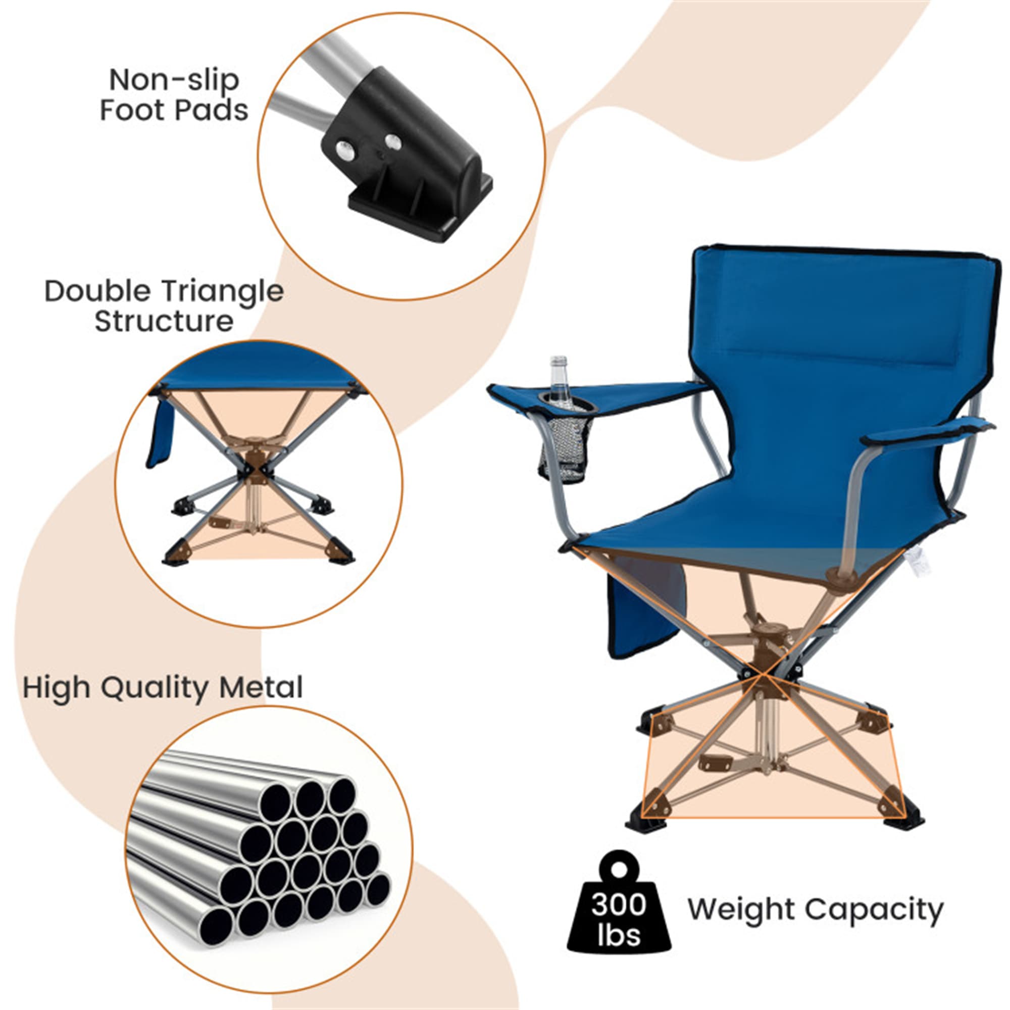 BABOOM BOM-11172DK-CO Beach-Camping-Chairs - View #8