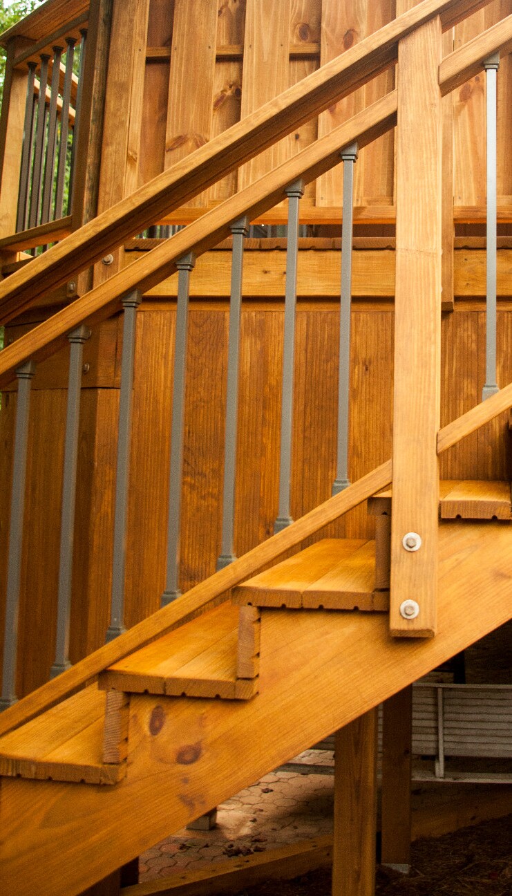 Severe Weather 4-Steps Pressure Treated Pine Wood Outdoor Stair Stringer