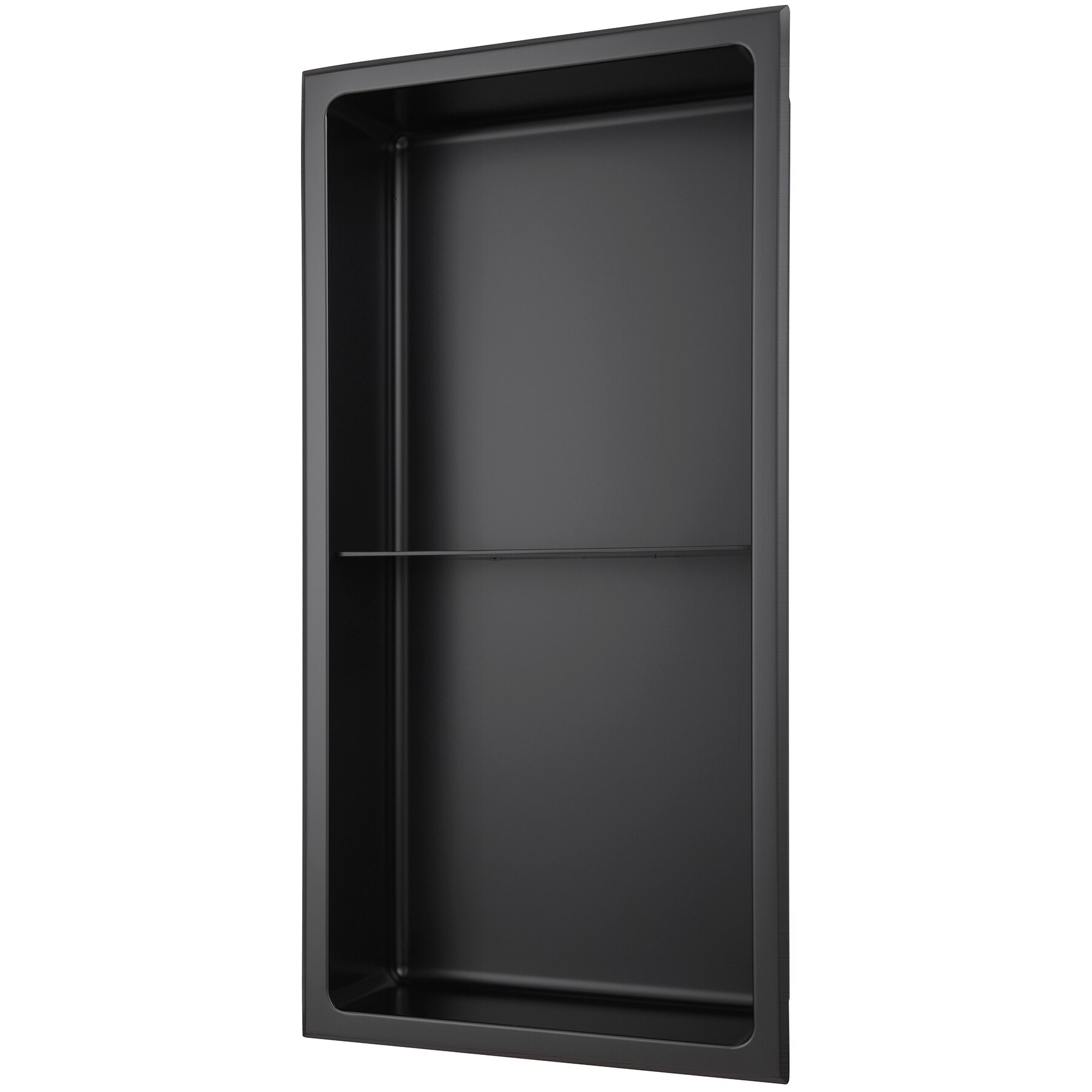 AKDY 24-in x 12-in Matte Black Stainless Rectangular Shower Niche in the Shower  Shelves & Accessories department at