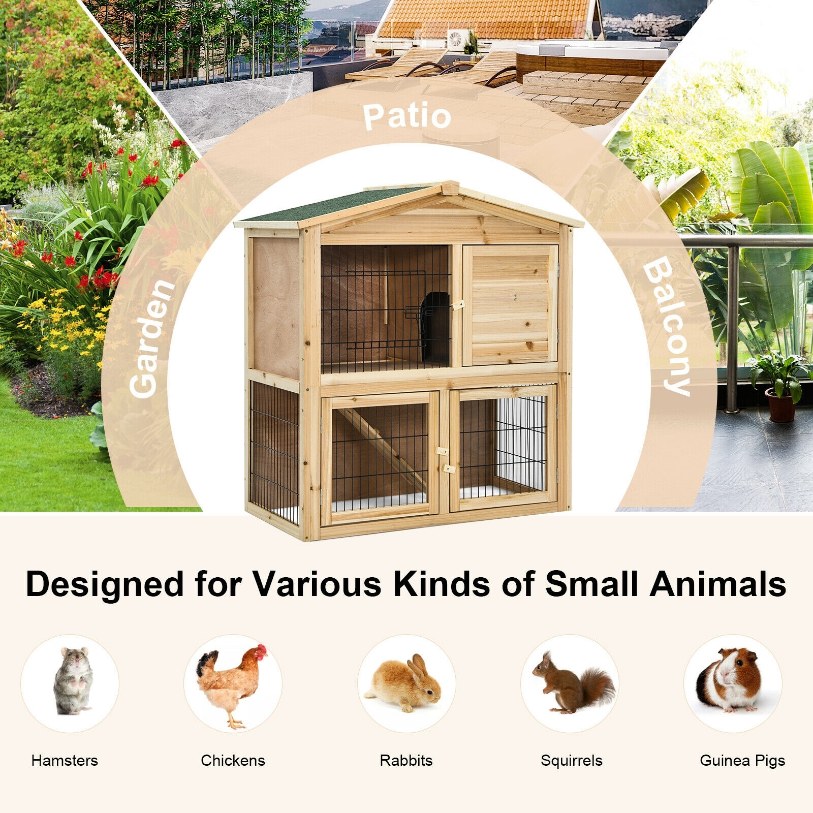 LIVIZA PH10006 Chicken-Coops-Rabbit-Hutches - View #5