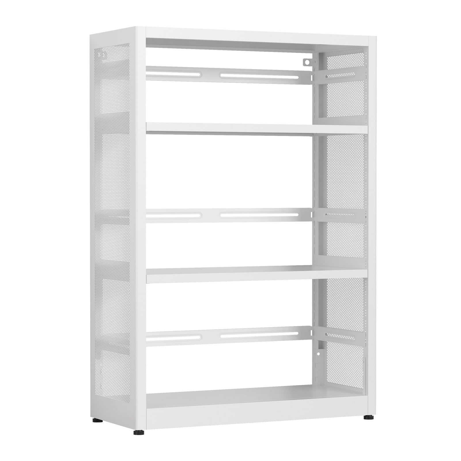 LTMATE LSKJSJ-3C-TW Steel Heavy Duty 3 -Tier Utility shelving unit ( 28-in W x 13-in D x 42-in H ) ( White , ( 110-lb lbs. Capacity Per Shelf )