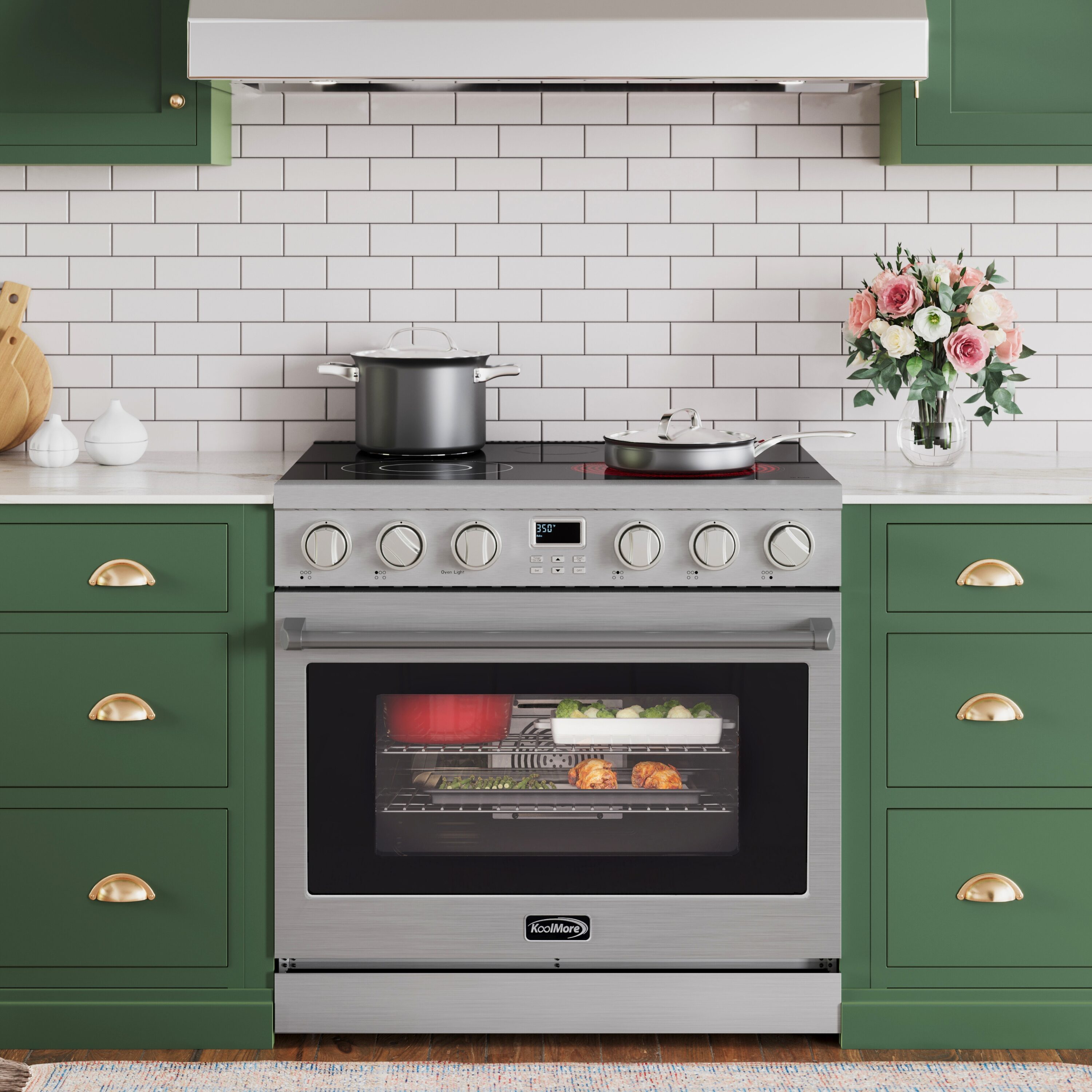 KoolMore LOW-KM-EPR-36AP-SS Freestanding-Electric-Ranges - View #2