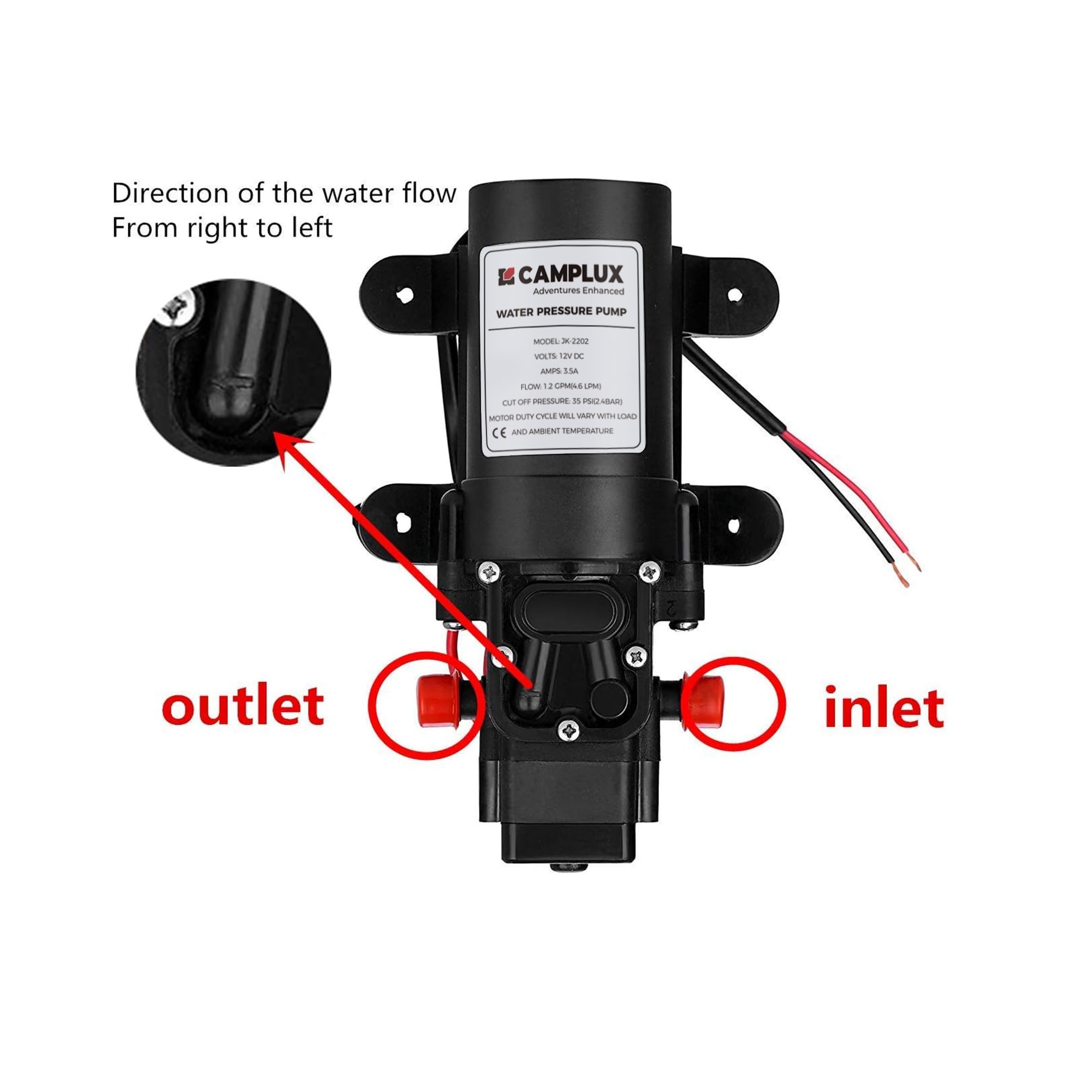 Camplux JK-2202 pumps - View #2