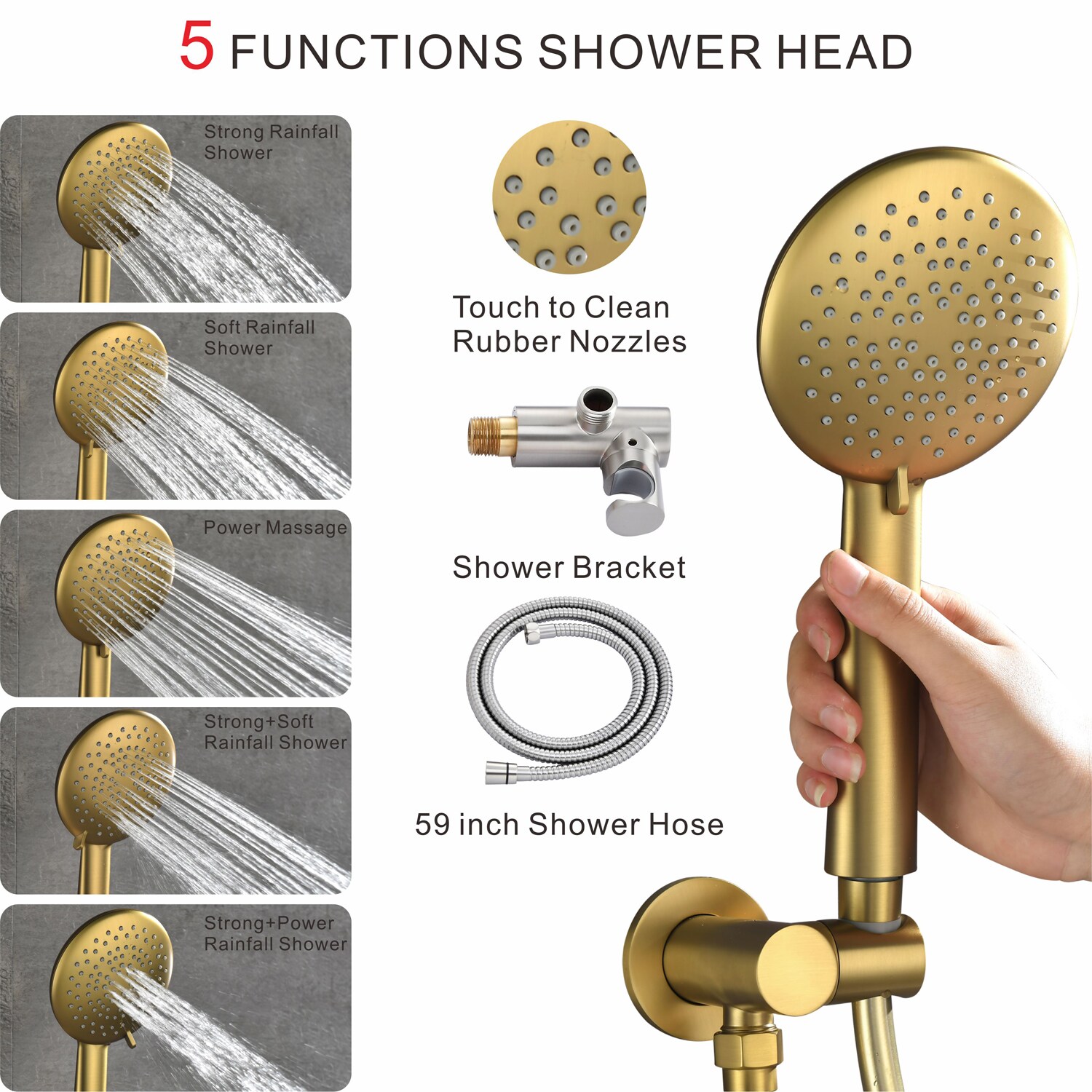 Pouuin VS-400S Showerhead-Bar-Panels - View #6