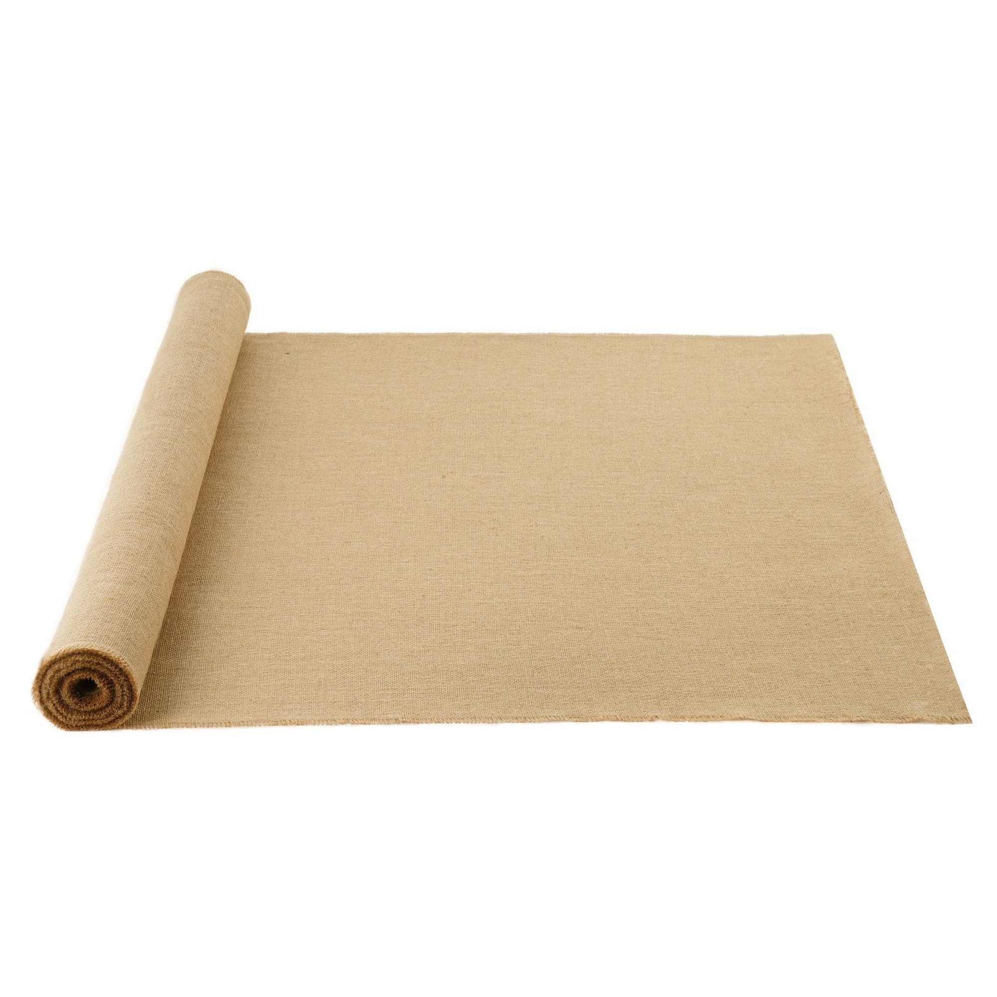 Angel Sar 40in x 30ft High Density Natural Burlap Fabric Roll for Decor Crafts Wedding Gardening