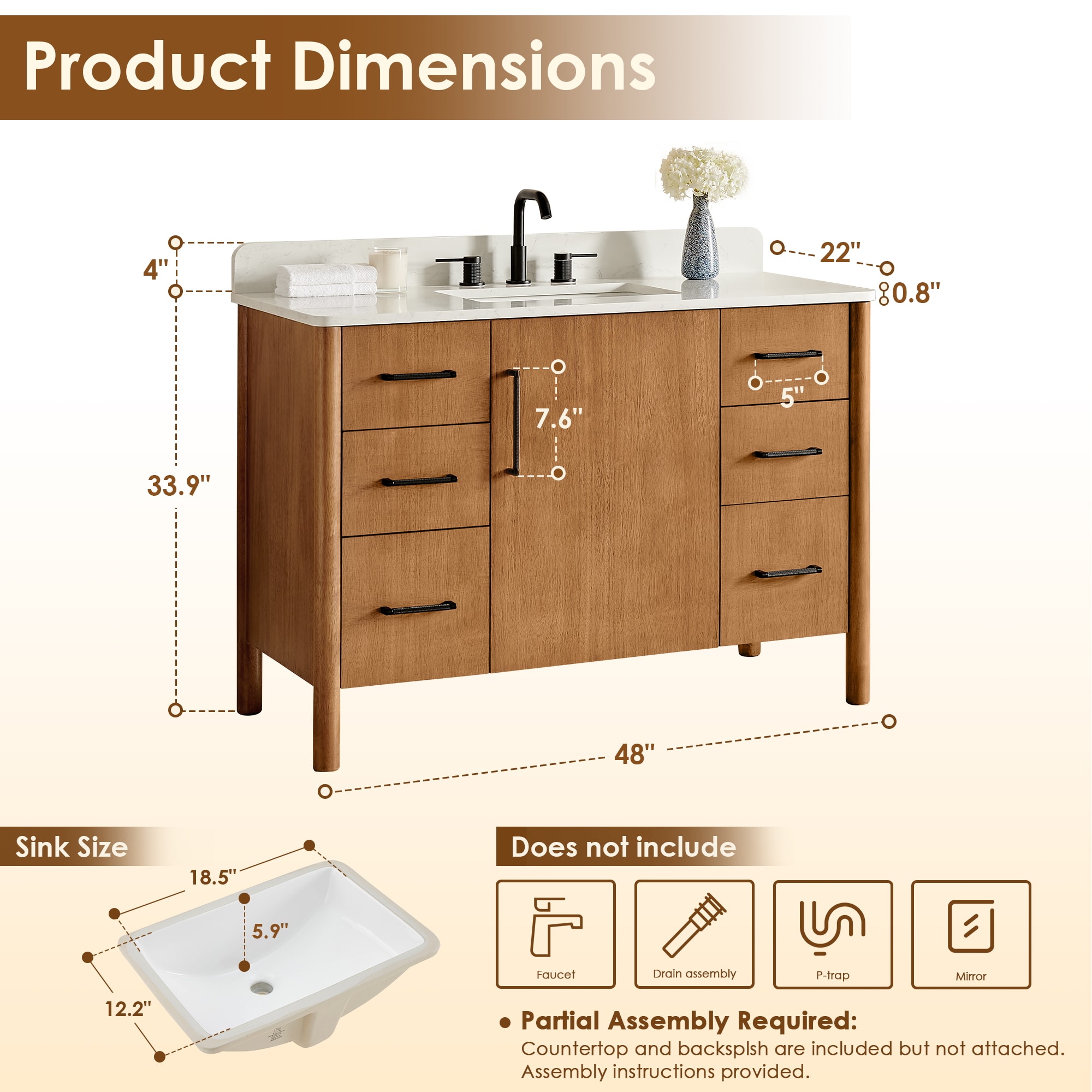 Altair 578048-MB-GW-NM Bath-Vanity-Combo - View #13