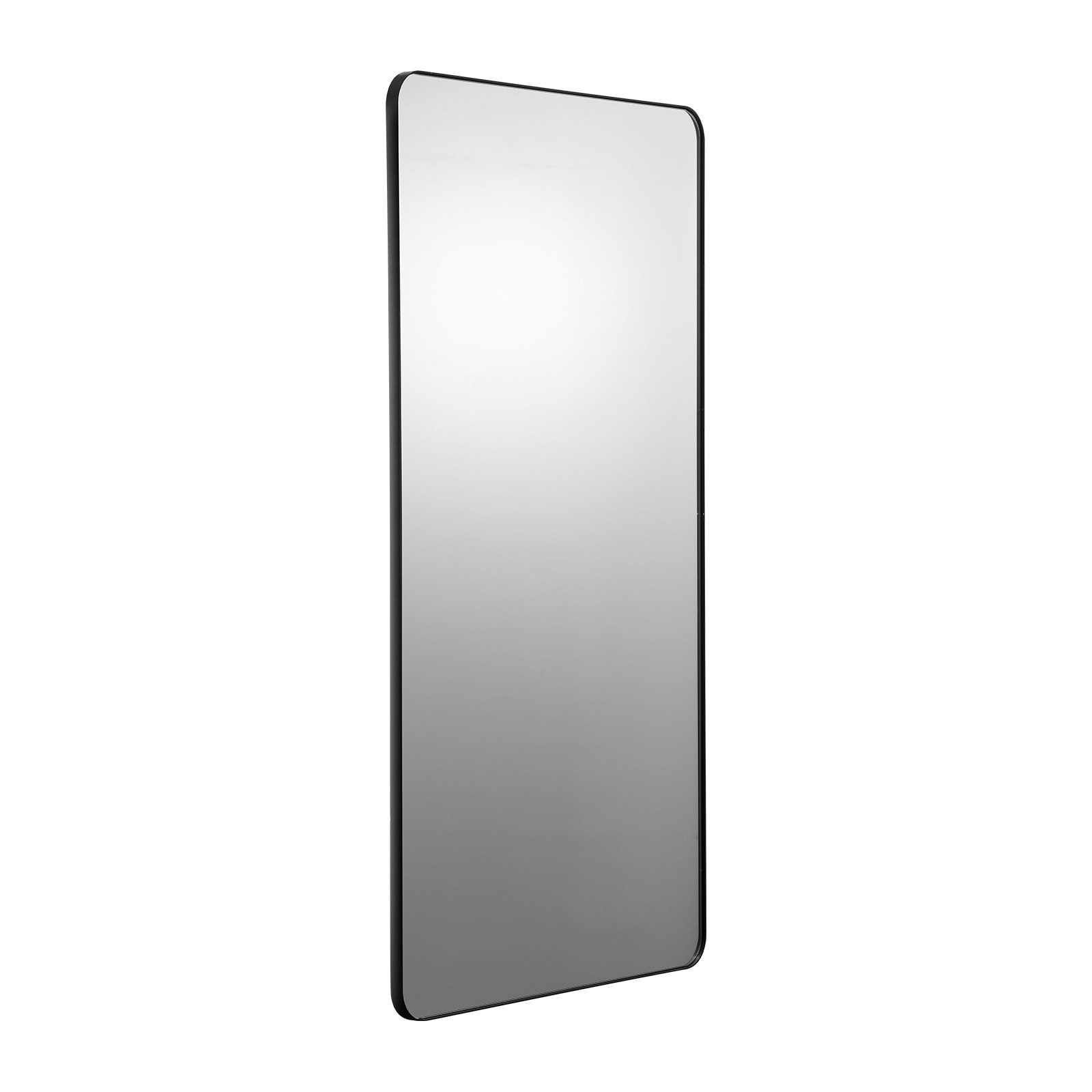 VEVOR Wall Mounted Makeup Mirror 0.15in Thick 28in x 60in Mirror with Aluminium Alloy Frame and Explosion-Proof Film Scratch-Resistant Mirror with Z-Shaped Bracket Fit for Bathroom/Bedroom/Living Room