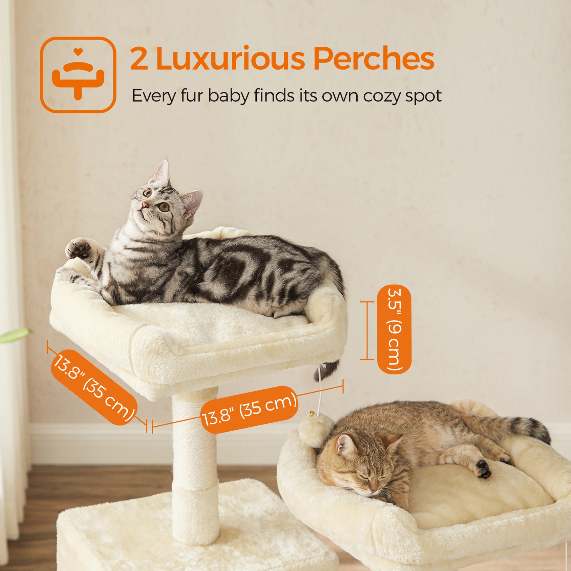 SONGMICS HOME PCT15BE Cat-Trees - View #3