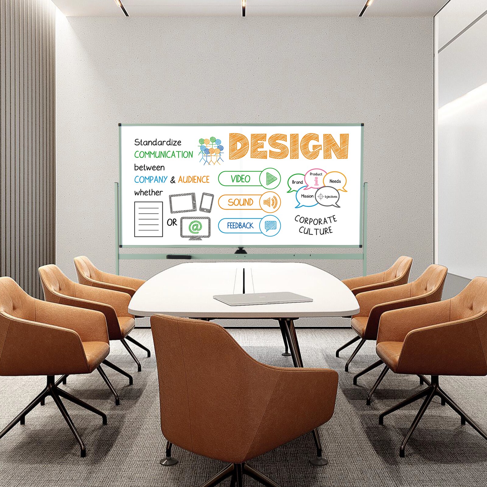 Slickblue D-CO-NG85801BC Dry-Erase-Bulletin-Boards - View #7