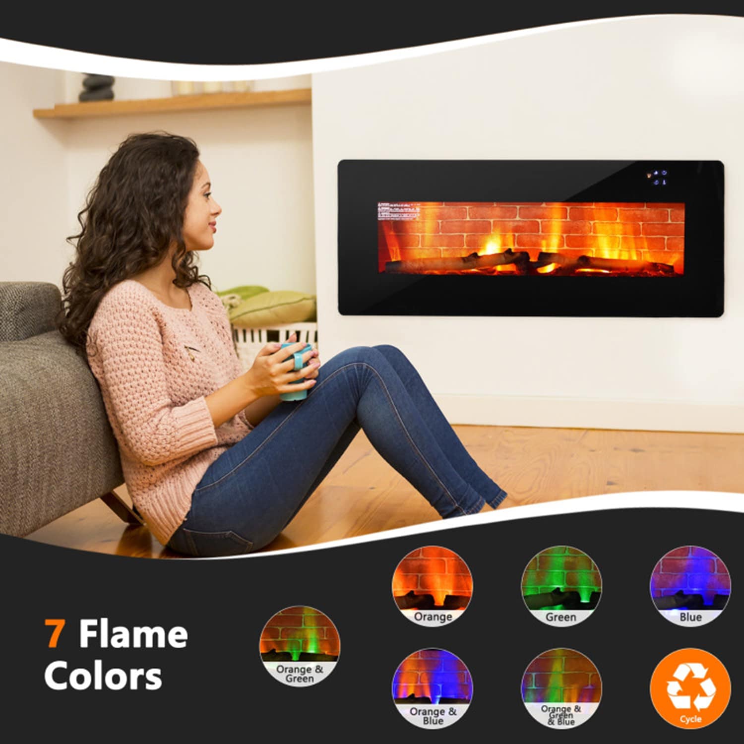 Mondawe MD-JJ52180 Electric-Fireplaces - View #6