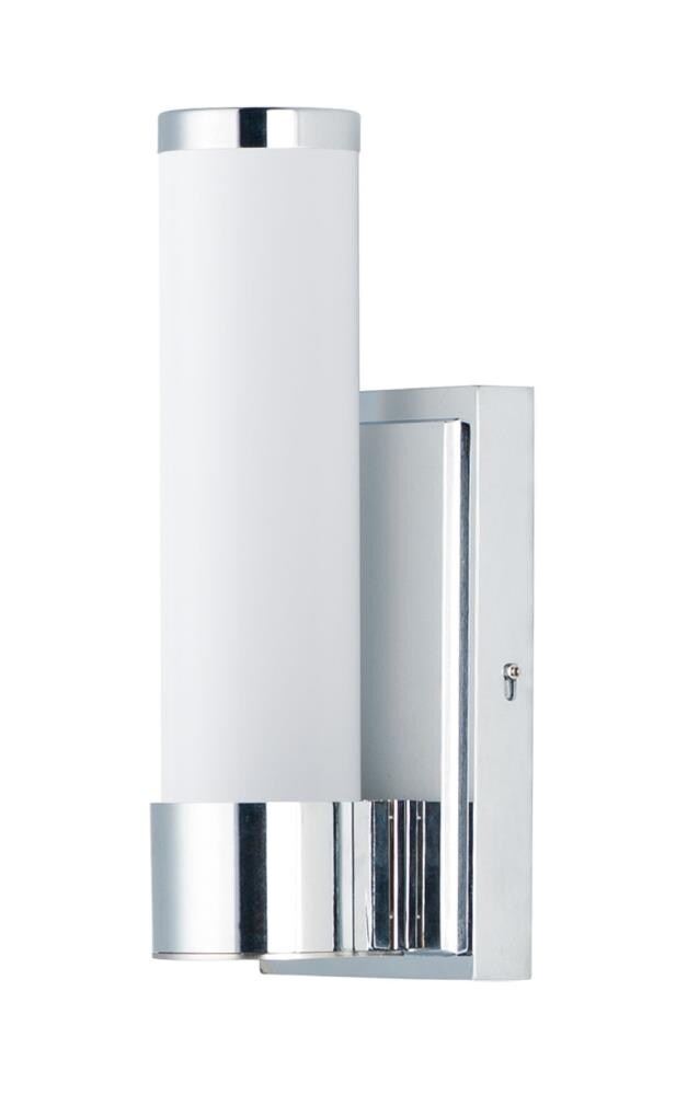 Maxim Lighting 52111WTPC Optic 4.75-in 1-Light Polished Chrome LED Modern/Contemporary Vanity Light