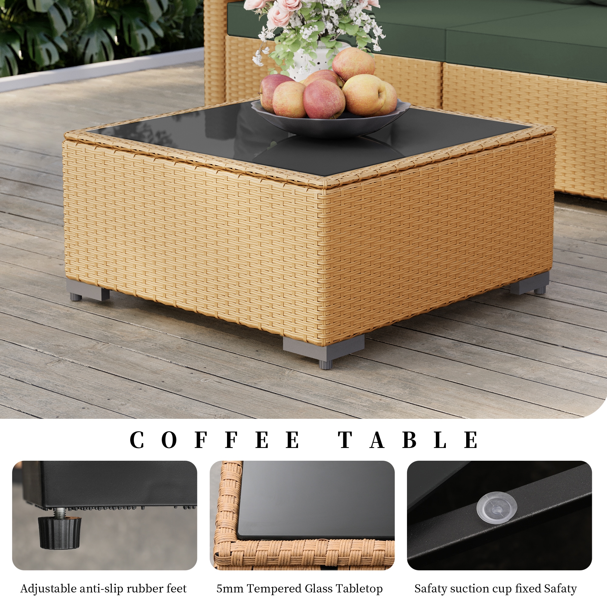 UPHA PL-2CZ-56TPDK-H1 Patio-Conversation-Sets - View #7