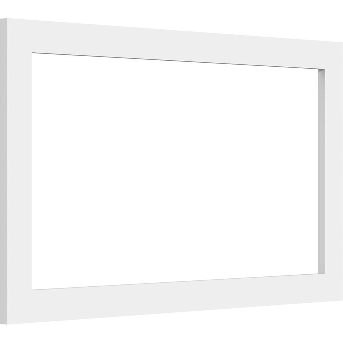 Ekena Millwork WALP24X14X037PRE 24-in x 14-in Smooth Paintable/Stainable White PVC Fretwork Wall Panel (