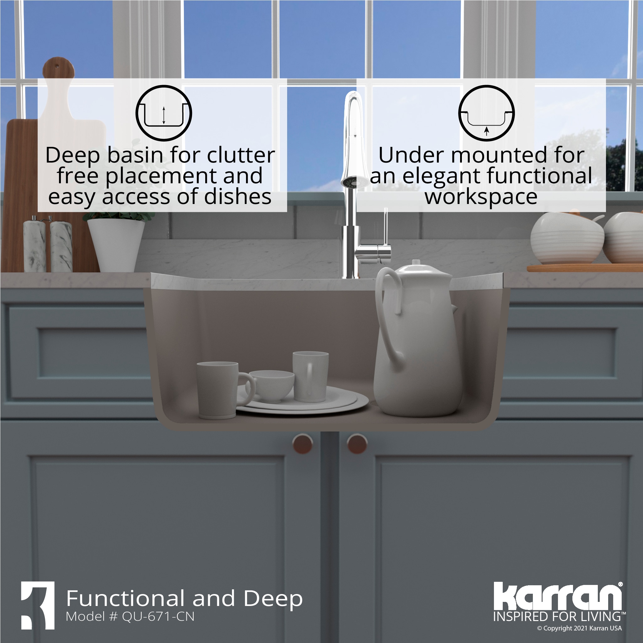 Karran QU-671-CN Kitchen-Sinks - View #9