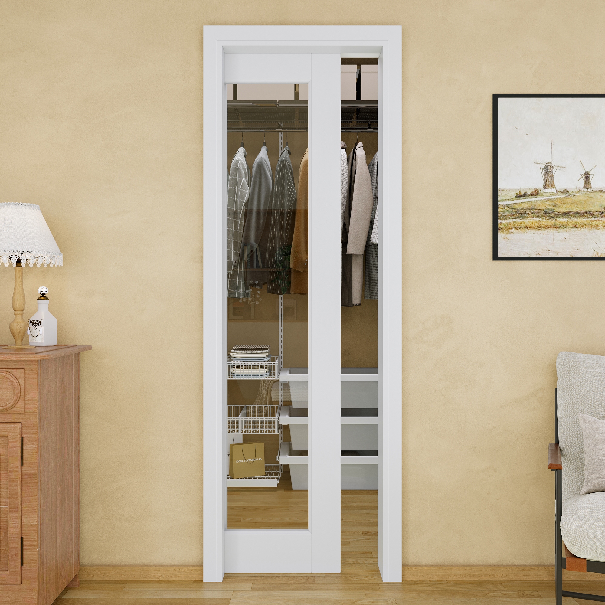 JUJUBON IN-PDPK-1L-CG-SC-24 Pocket-Doorframe-Screens - View #2