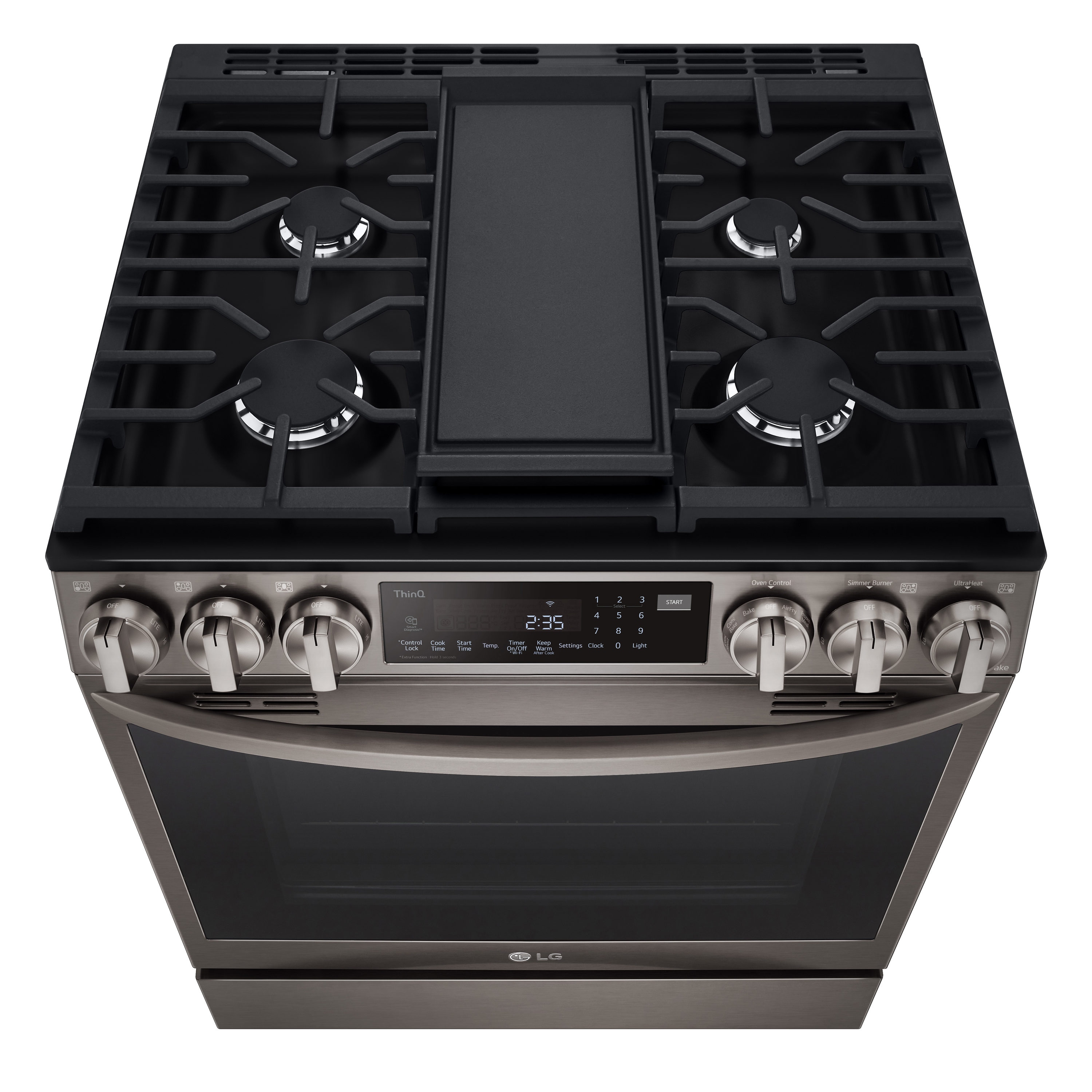 Gas stove black on sale stainless steel