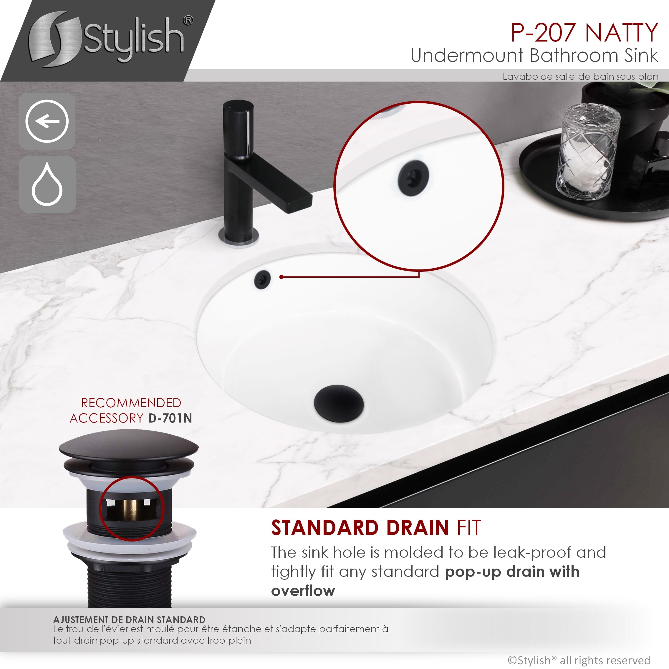 Stylish P-207 Bath-Sink - View #5