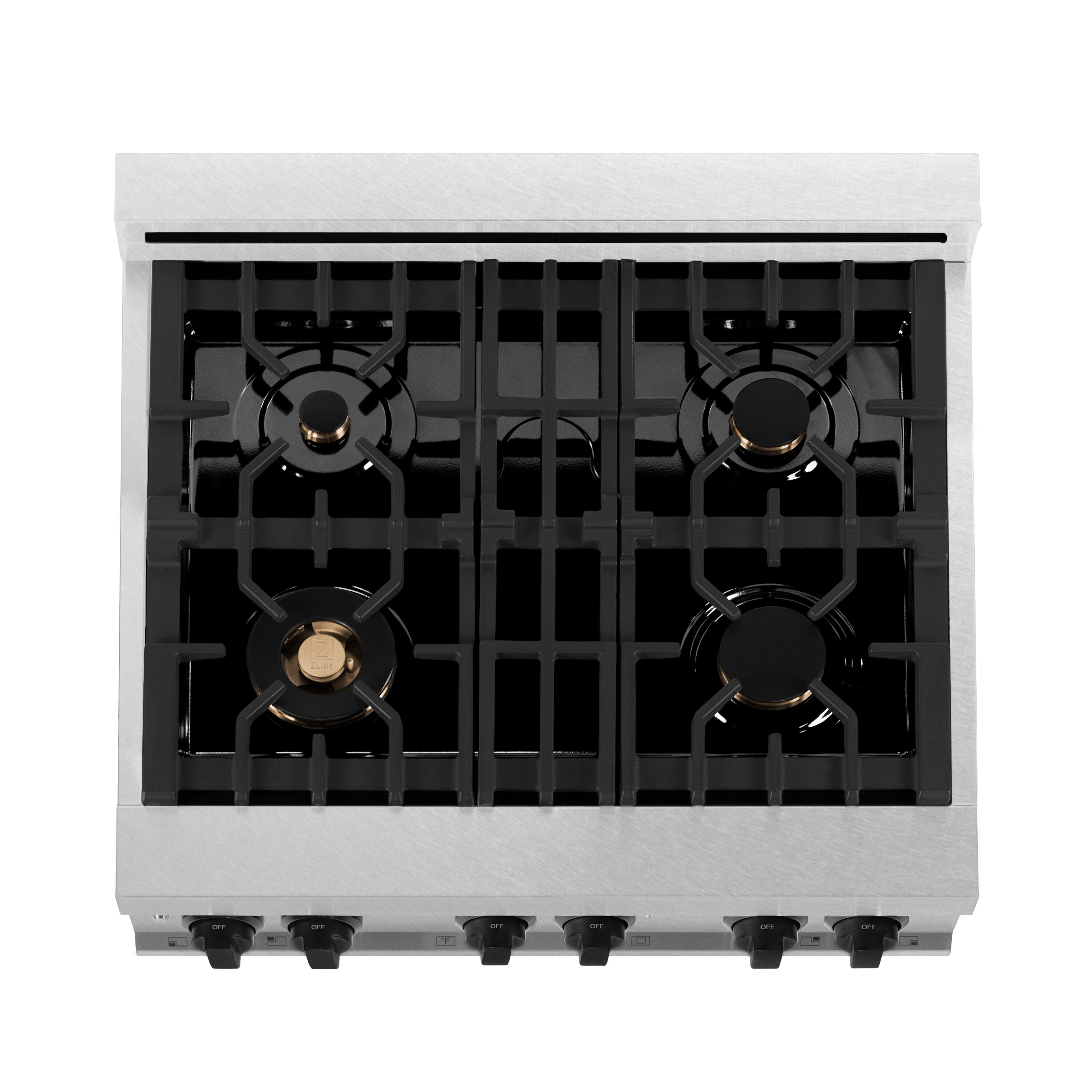 ZLINE KITCHEN & BATH Professional Autograph Edition 30-in Deep Recessed 4  Burners Convection Oven Freestanding Dual Fuel Range