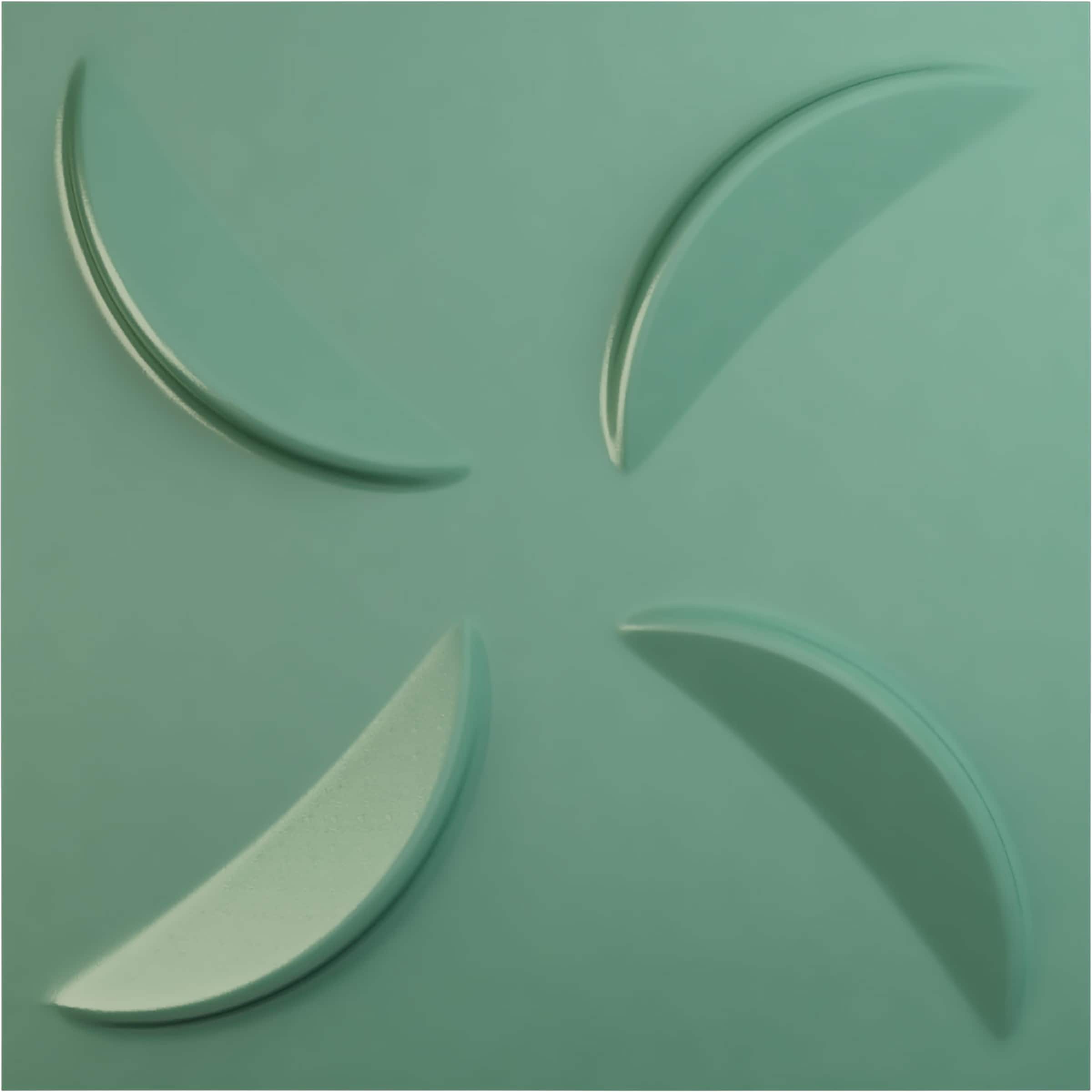 Ekena Millwork WP20X20PIFSM 19-5/8-in x 19-5/8-in Embossed Paintable/Stainable Green PVC Wall Panel (