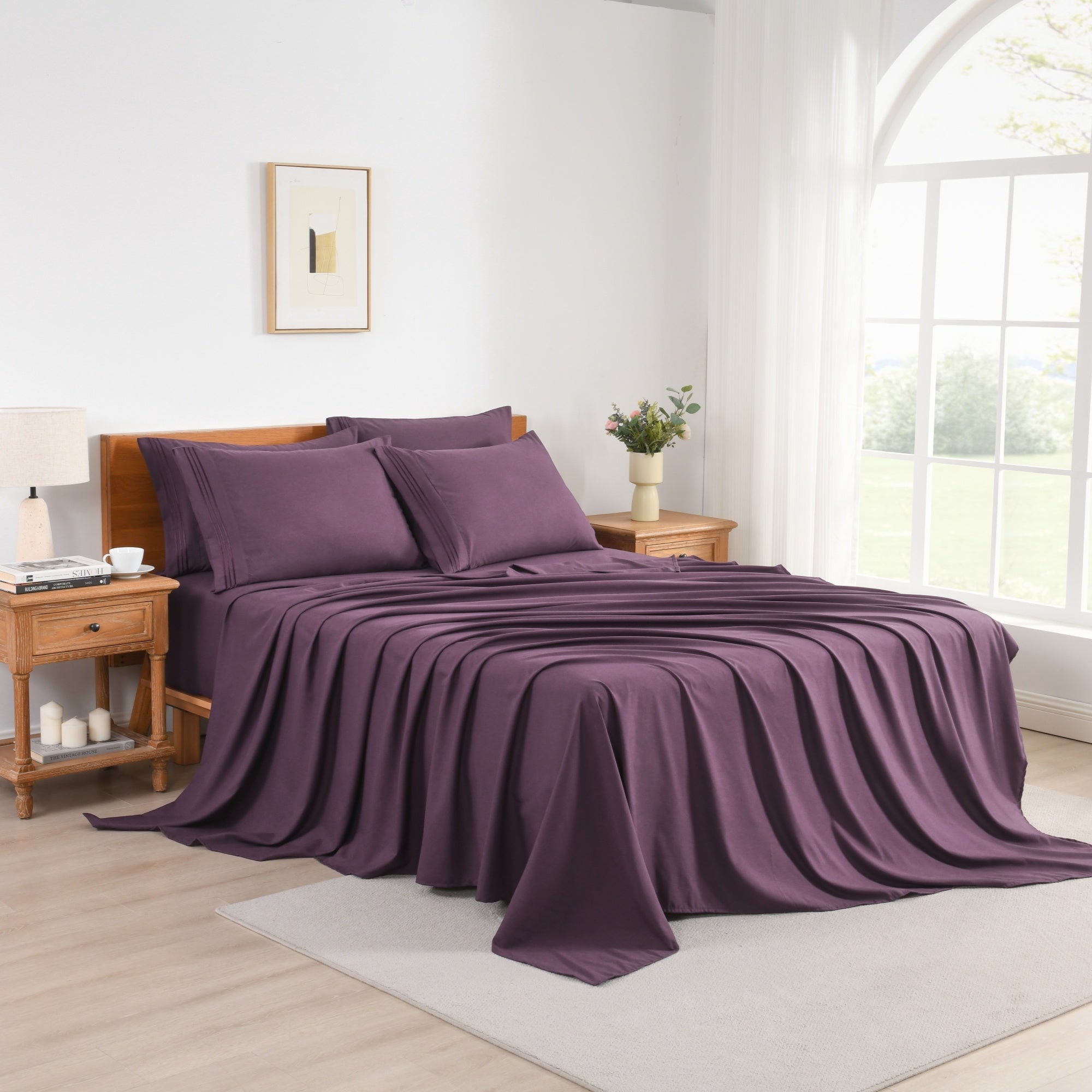 MarCielo S4PCS T PURPLE Sheet-Sets - View #3