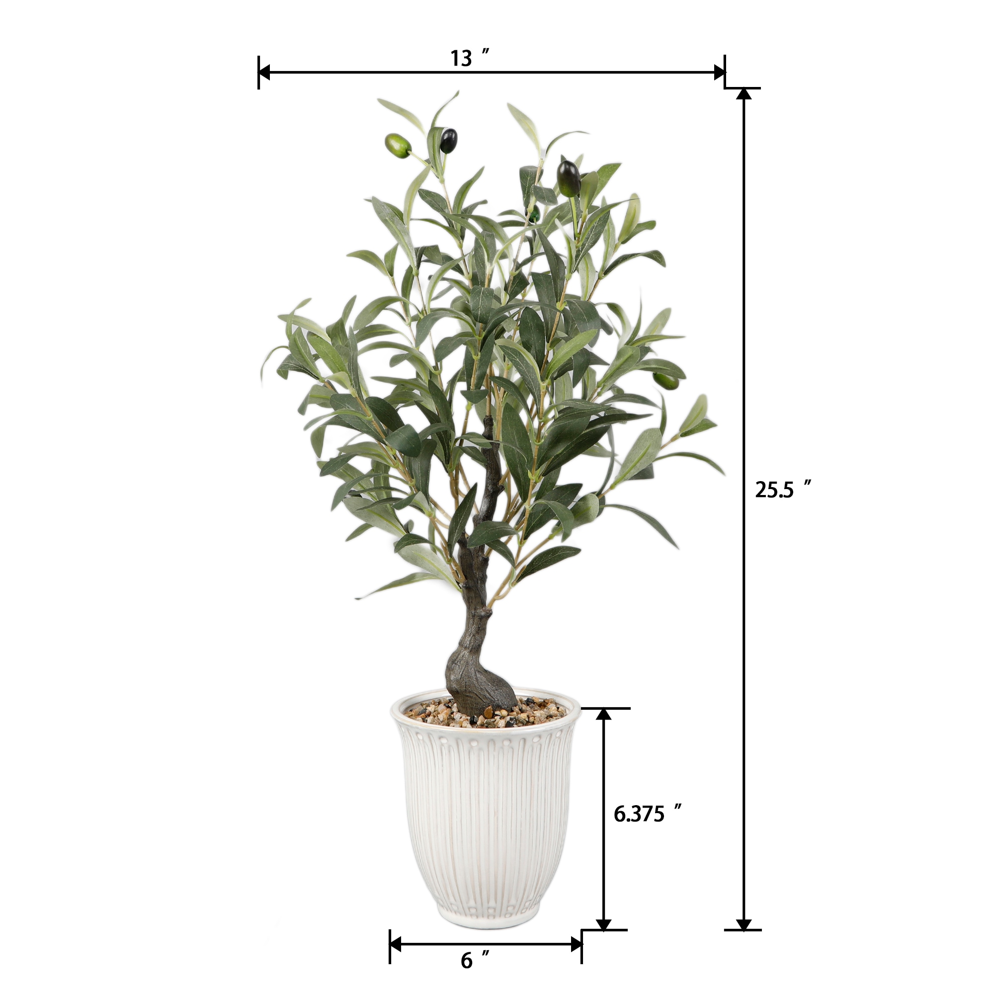 Flora Bunda CS6859E-IVORY Artificial-Plants-Trees - View #2