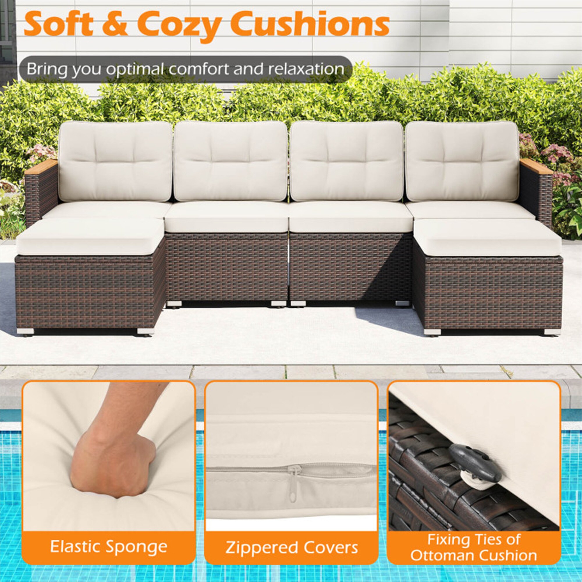 BABOOM BOM-4090WH+-CO Patio-Conversation-Sets - View #9