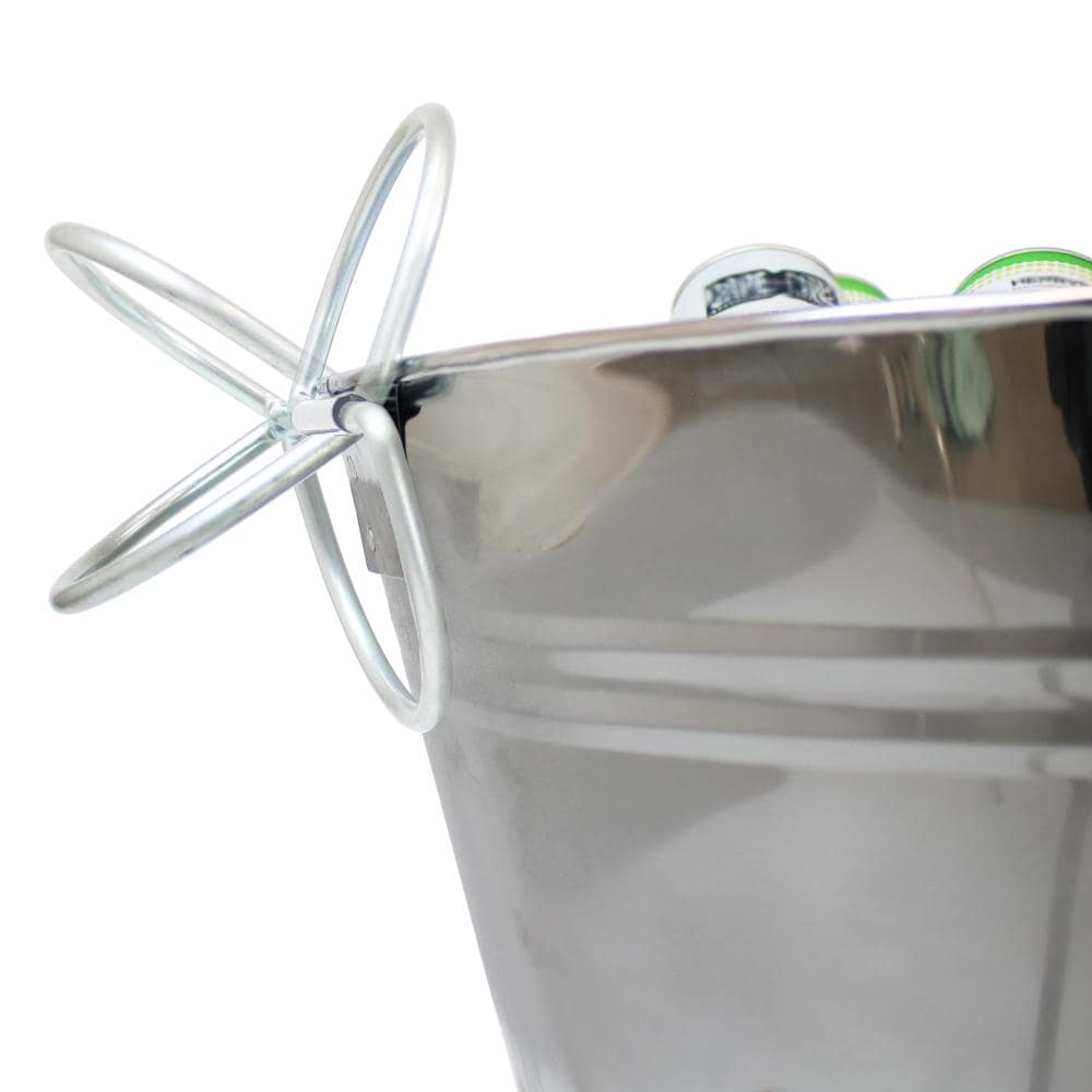 Metal Bucket Ice Bucket Ice Bucket Stainless Steel Ice Cube Tray With  Carrying Handle Ice Tray For Bar Wine Champagne Beer Wedding Birthday  Summer Haw