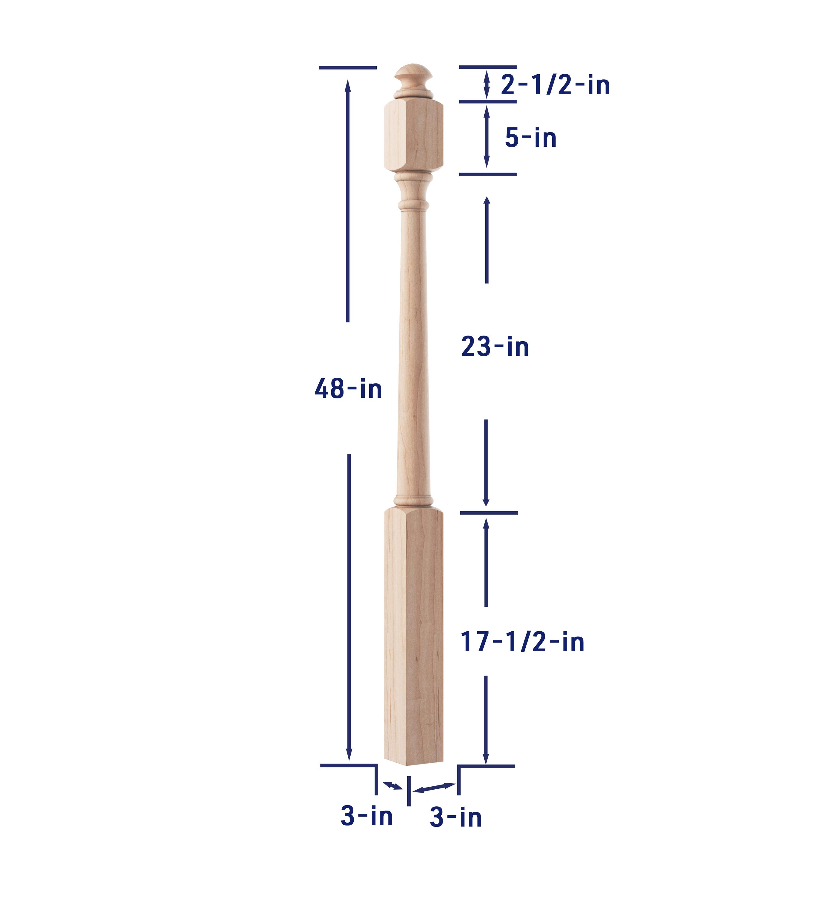 Crown Heritage 4444040 Interior-Stairpart-Newel-Posts - View #4