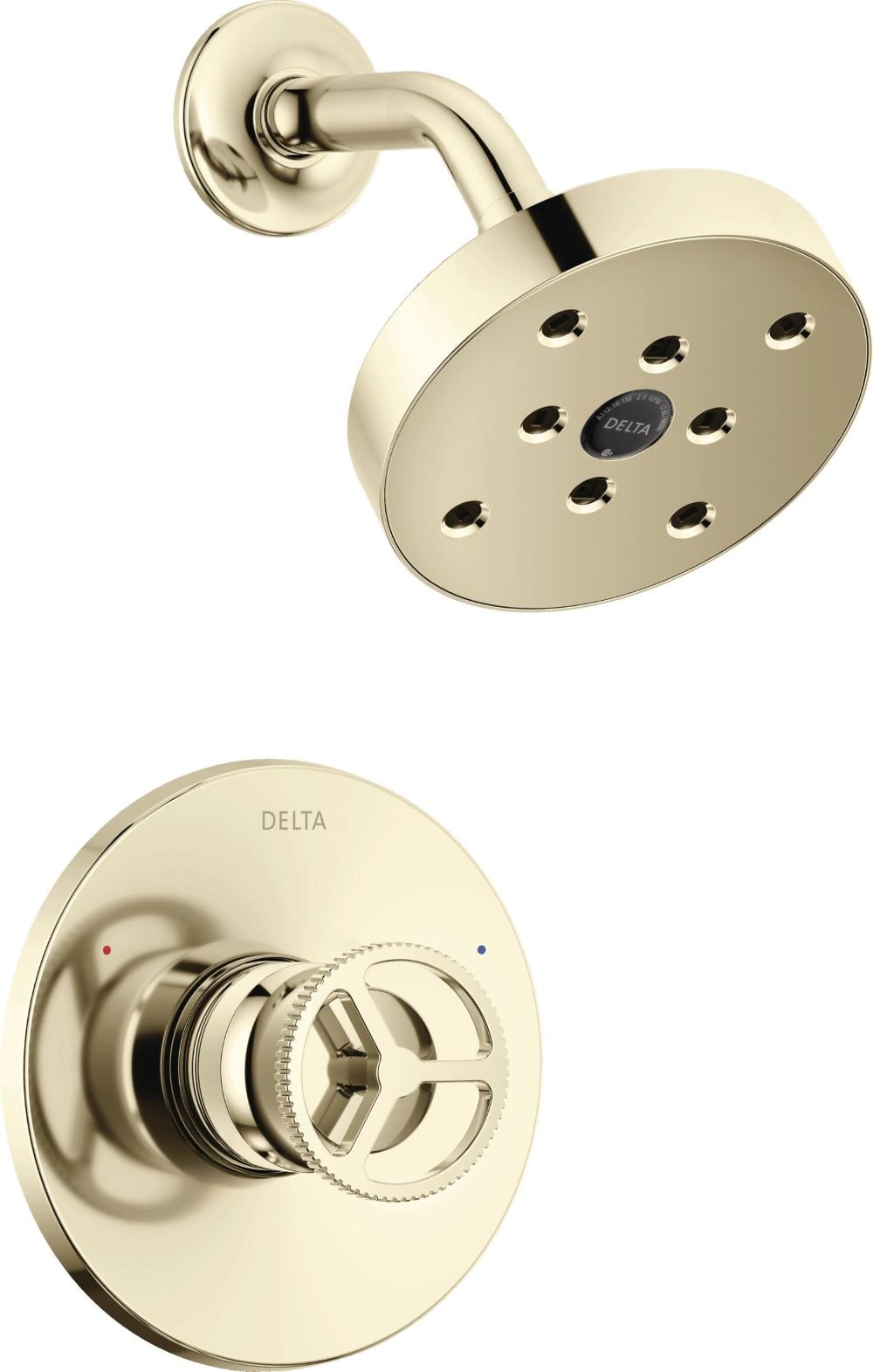 Delta T14258-PN Trinsic Polished Nickel 1-handle Single function 5.41-in Round Shower Faucet (Valve Not Included)