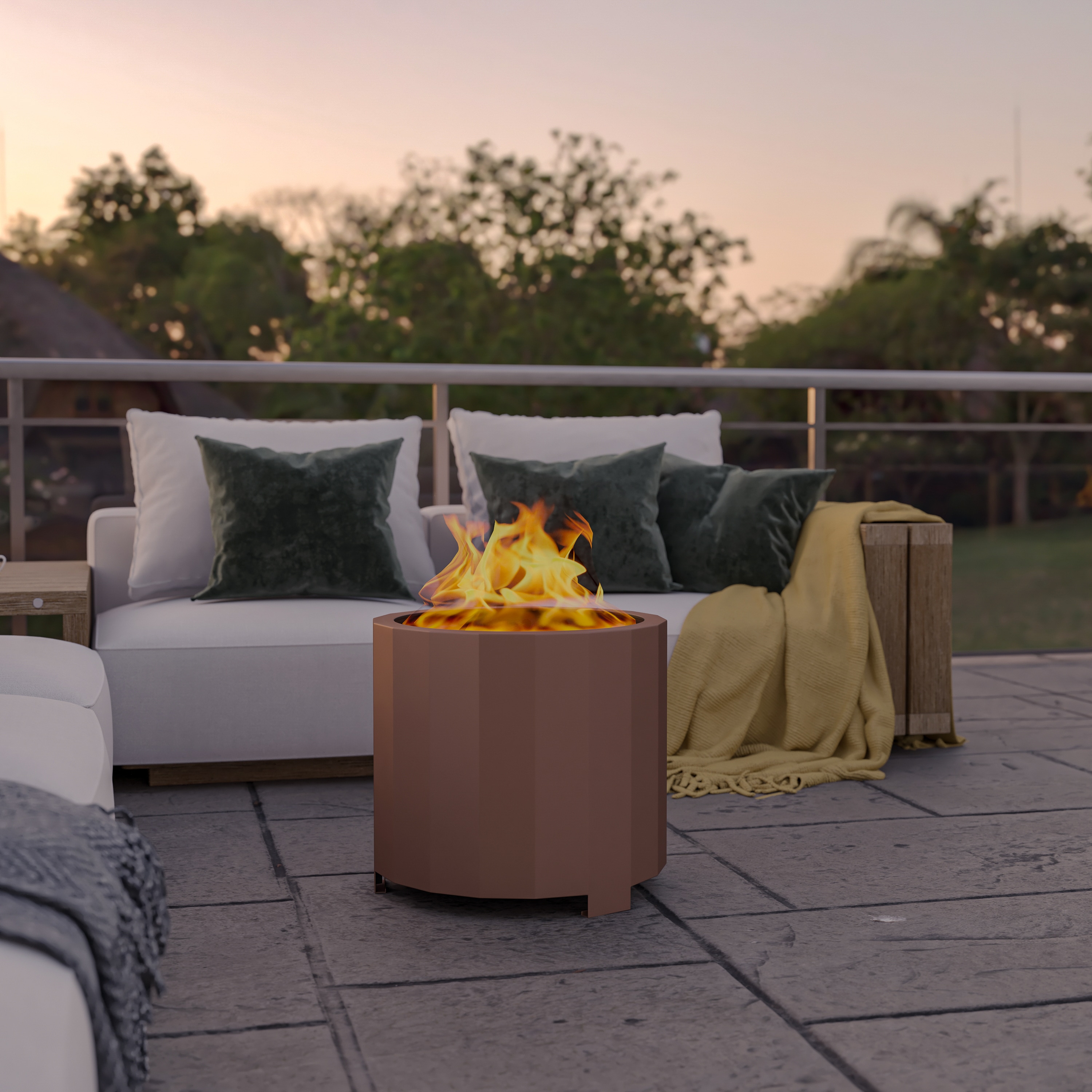 Flash Furniture 196861036163 Outdoor-Woodburning-Firepits - View #2
