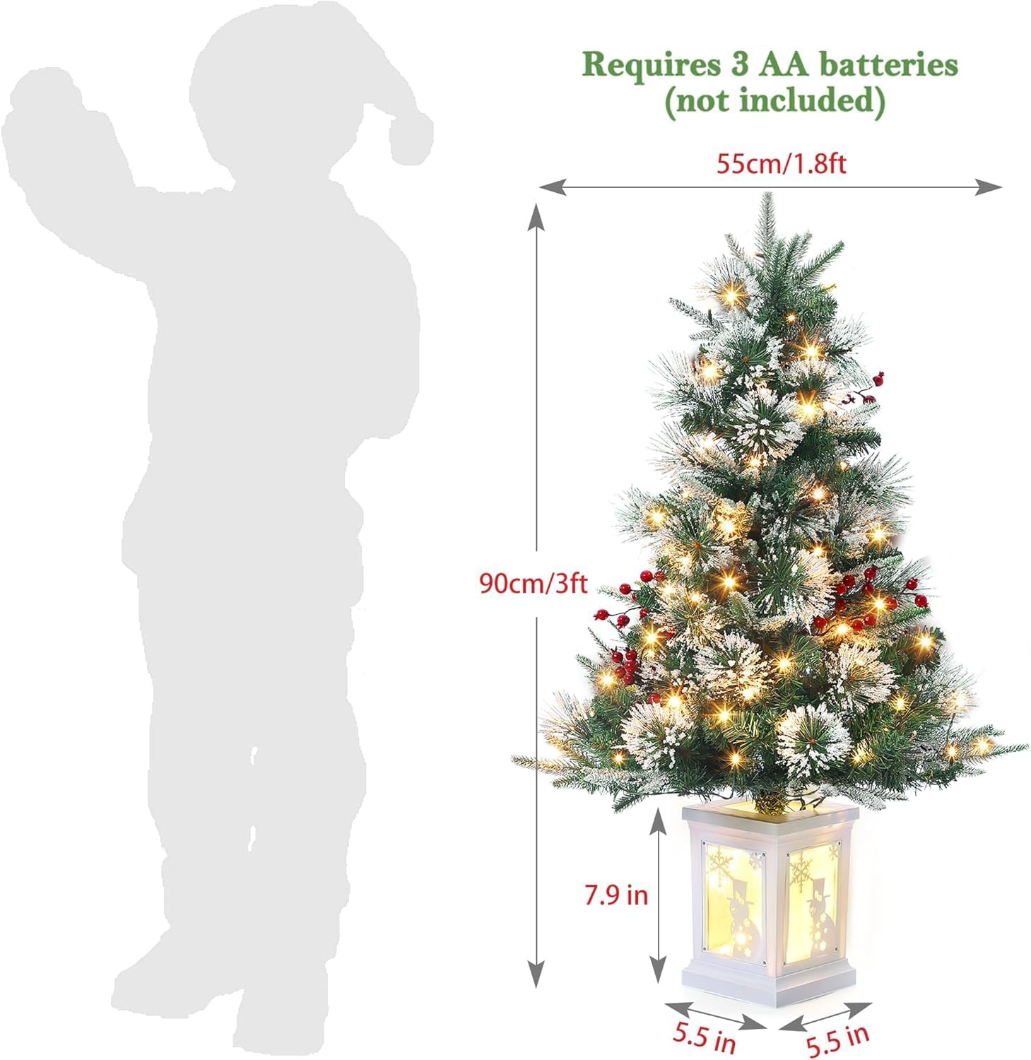 Qeetex LHF-SDS-Q8RJ303 Artificial-Christmas-Trees - View #2