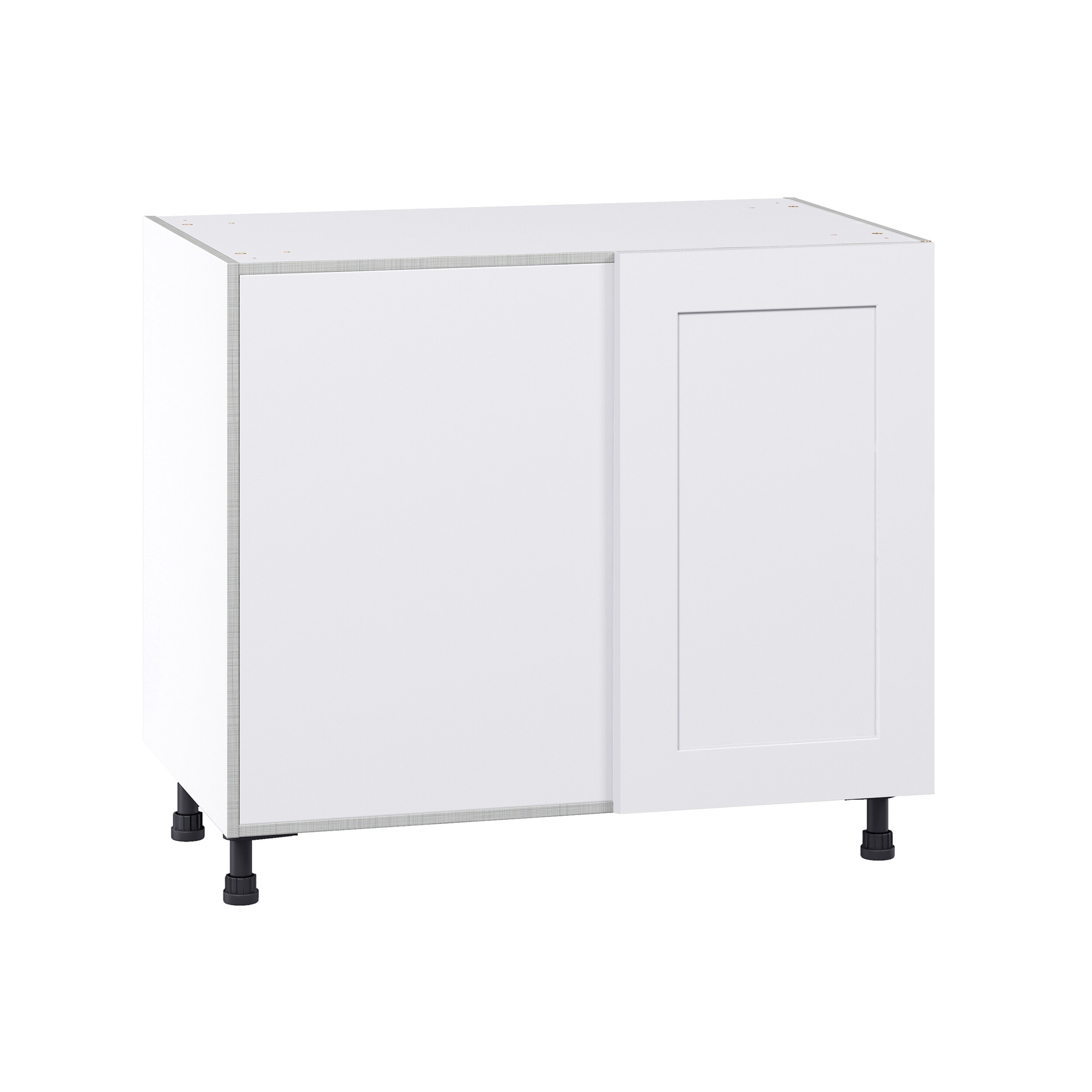Hugo&Borg DSBBCL39LC-JO Jolie 39-in W x 34.5-in H x 24-in D Warm White Blind Blind Base Fully assembled Cabinet (Flat Panel Shaker)