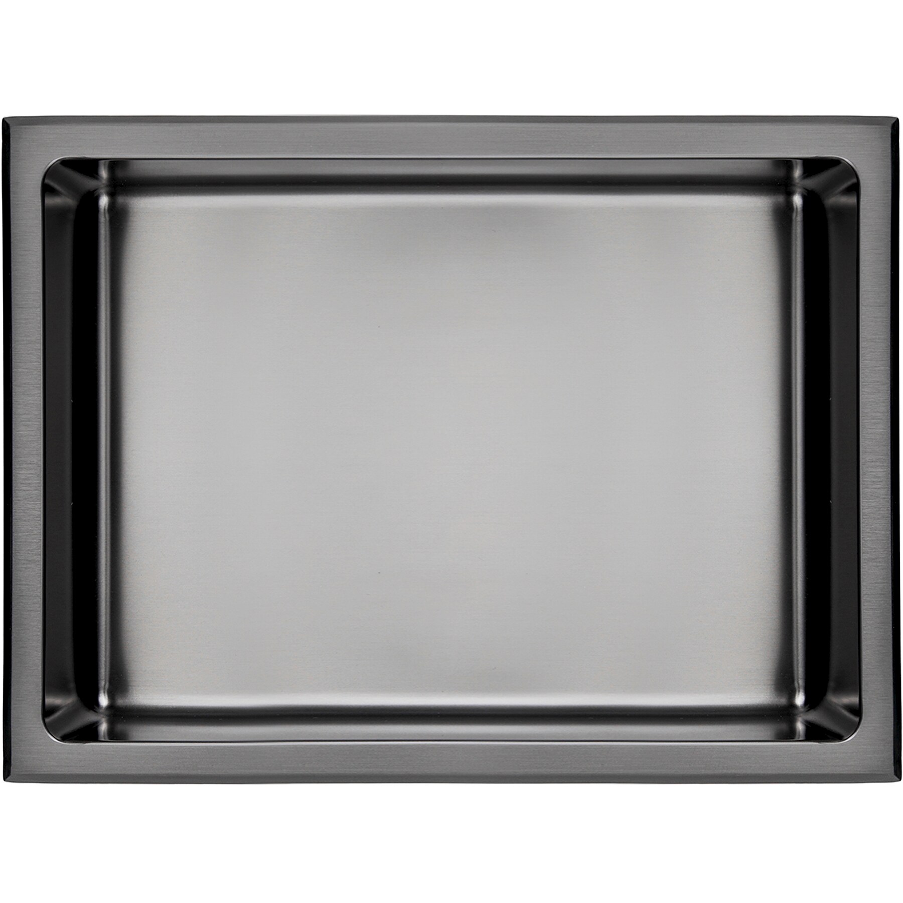 AKDY 24-in x 12-in Matte Black Stainless Rectangular Shower Niche