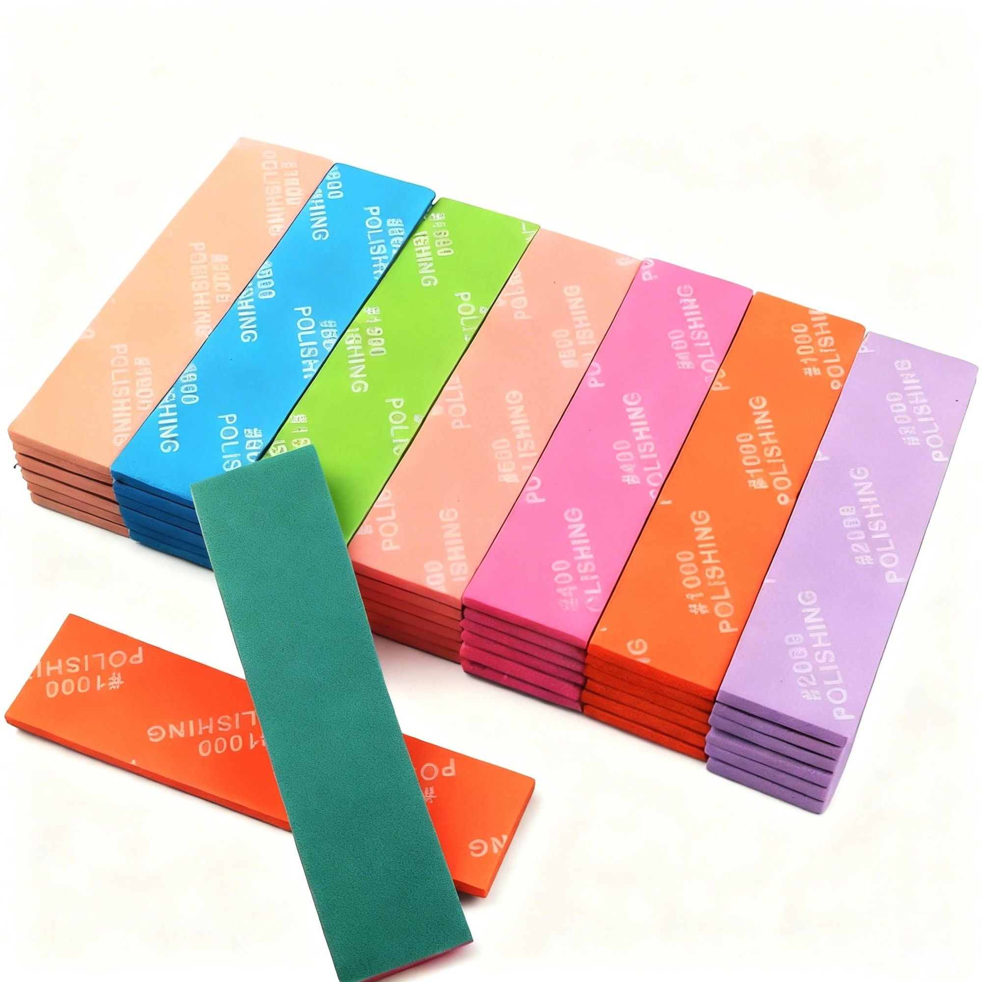 Etokfoks  30pcs Sanding Sponge Assortment Set for Model Wet Dry Aluminum Oxide Sandpaper Block 400 1500 Grit Reusable