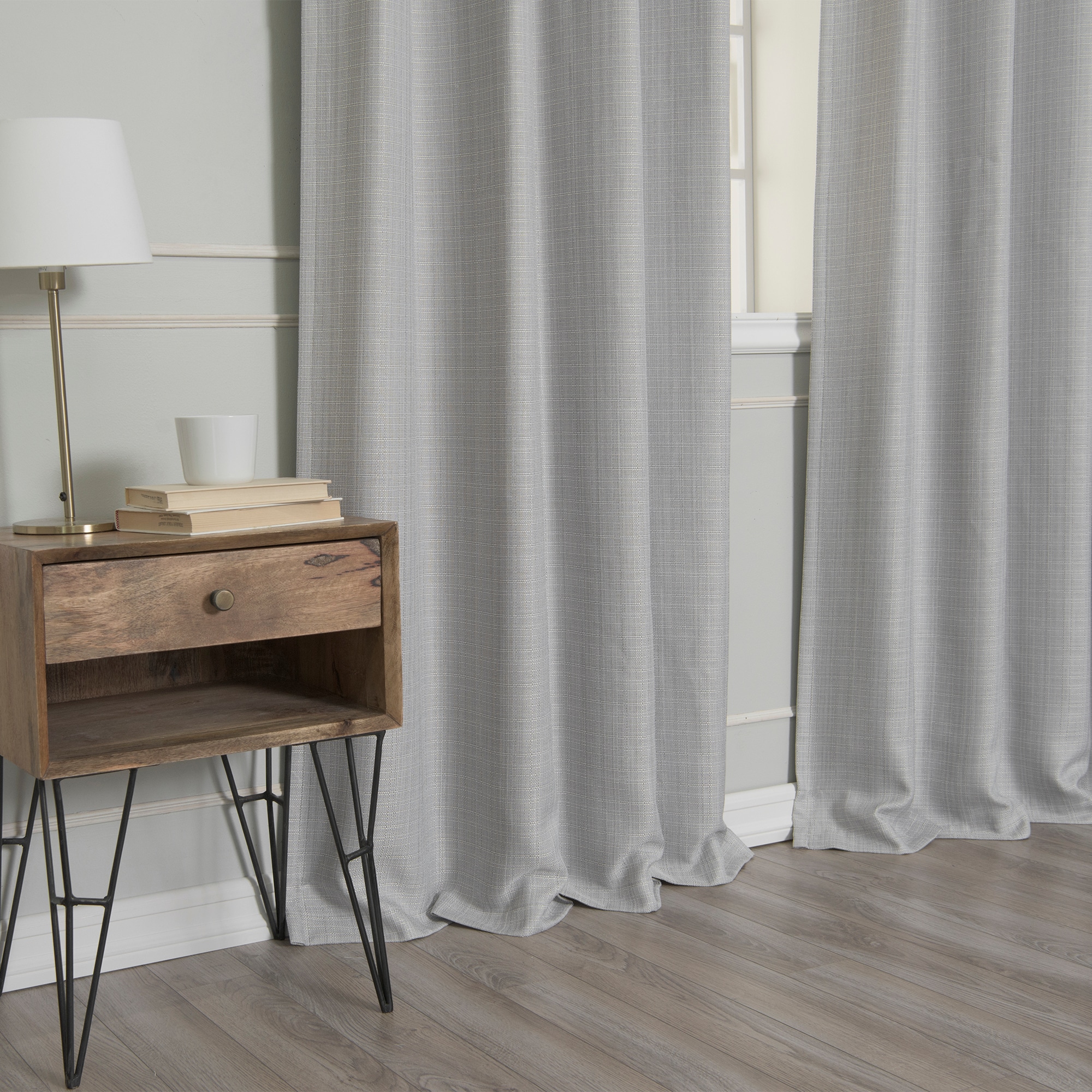Best Home Fashion JC-07-GS-96-LT.GREY curtains - View #5