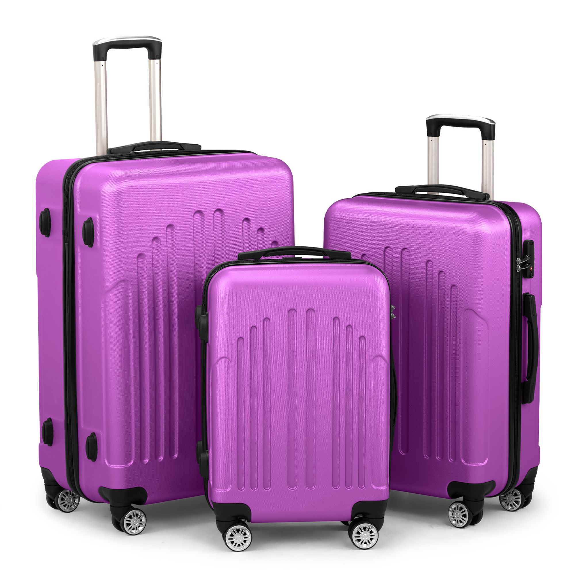 Winado 3 Piece Hardside Luggage Set 20 24 28 Inch with TSA Locks