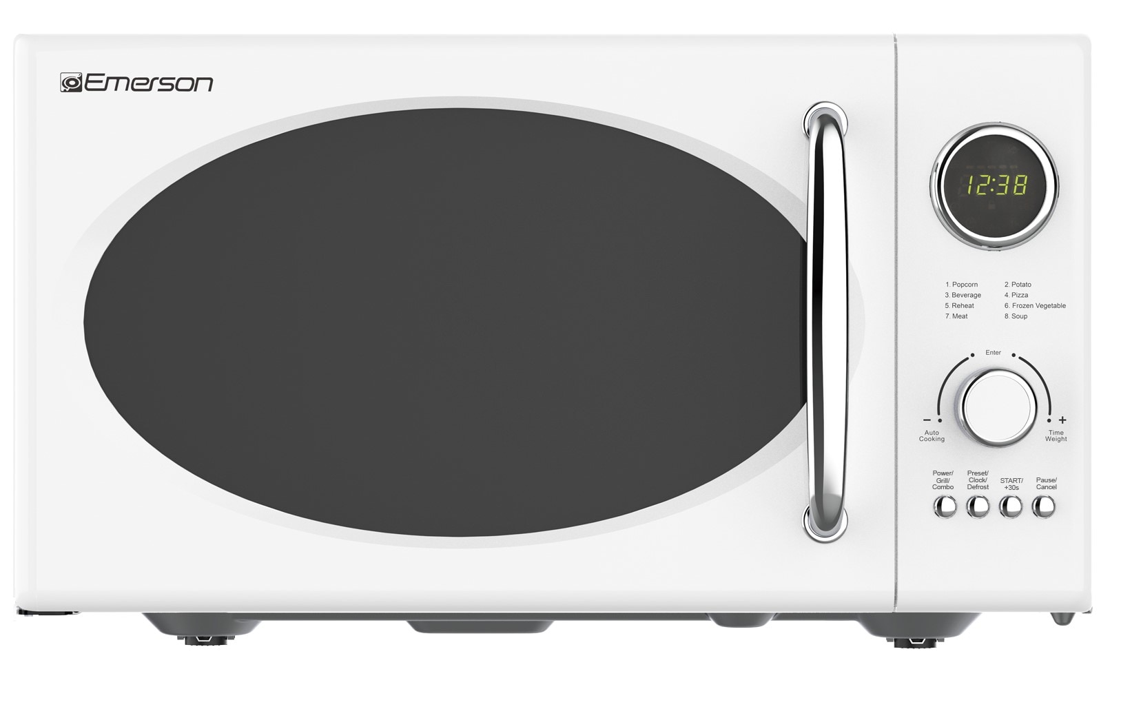 Emerson Radio MWRG0901W 0.9-cu ft Small (Less than 1.5-cu ft) 800 -Watt Countertop White )