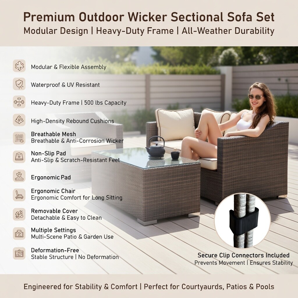 Choco Moon WYC-WQ46711-LS Patio-Conversation-Sets - View #4