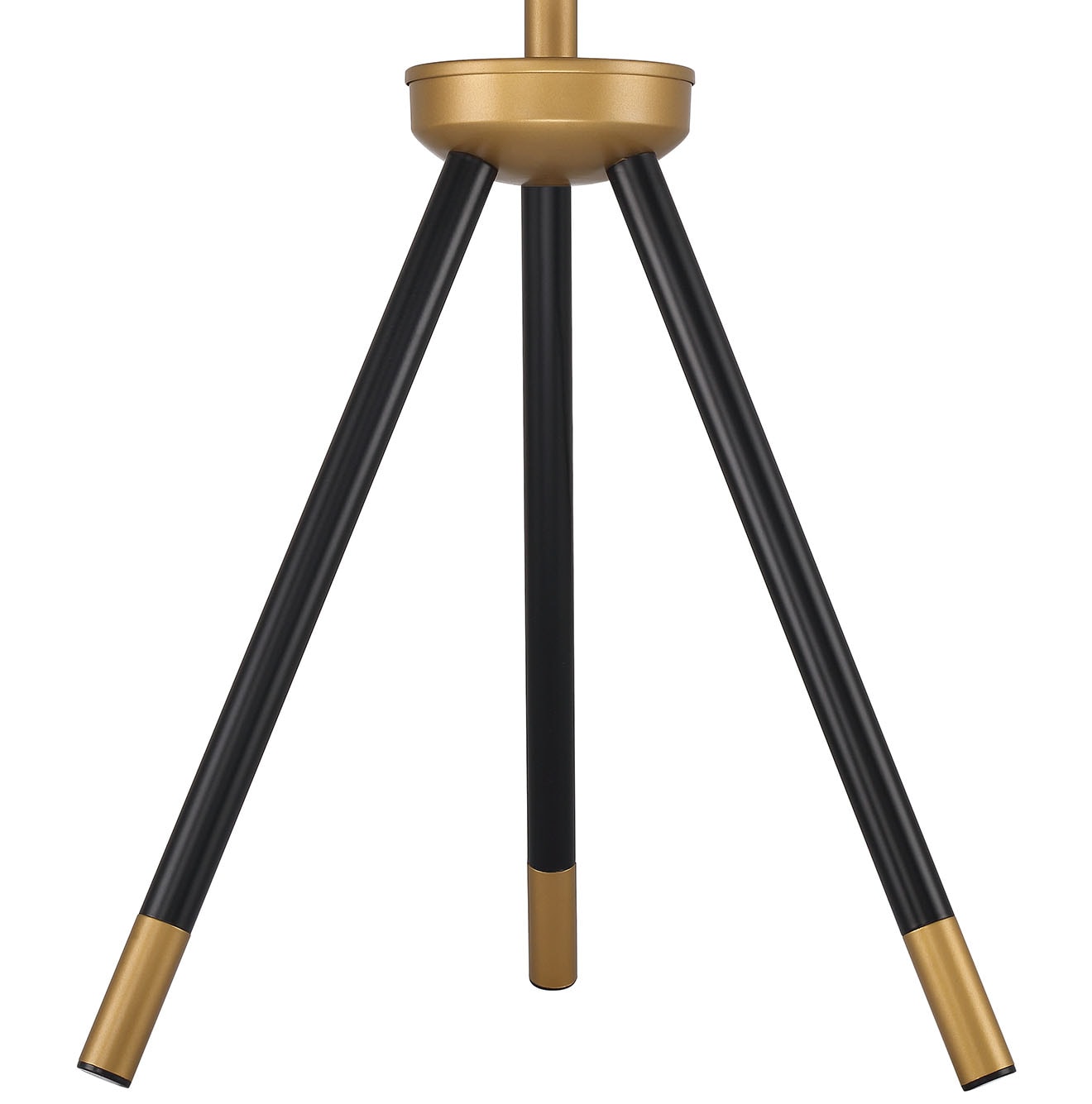 Craftmade 26-in Painted Black/Painted Gold On/Off Switch Tripod Table ...