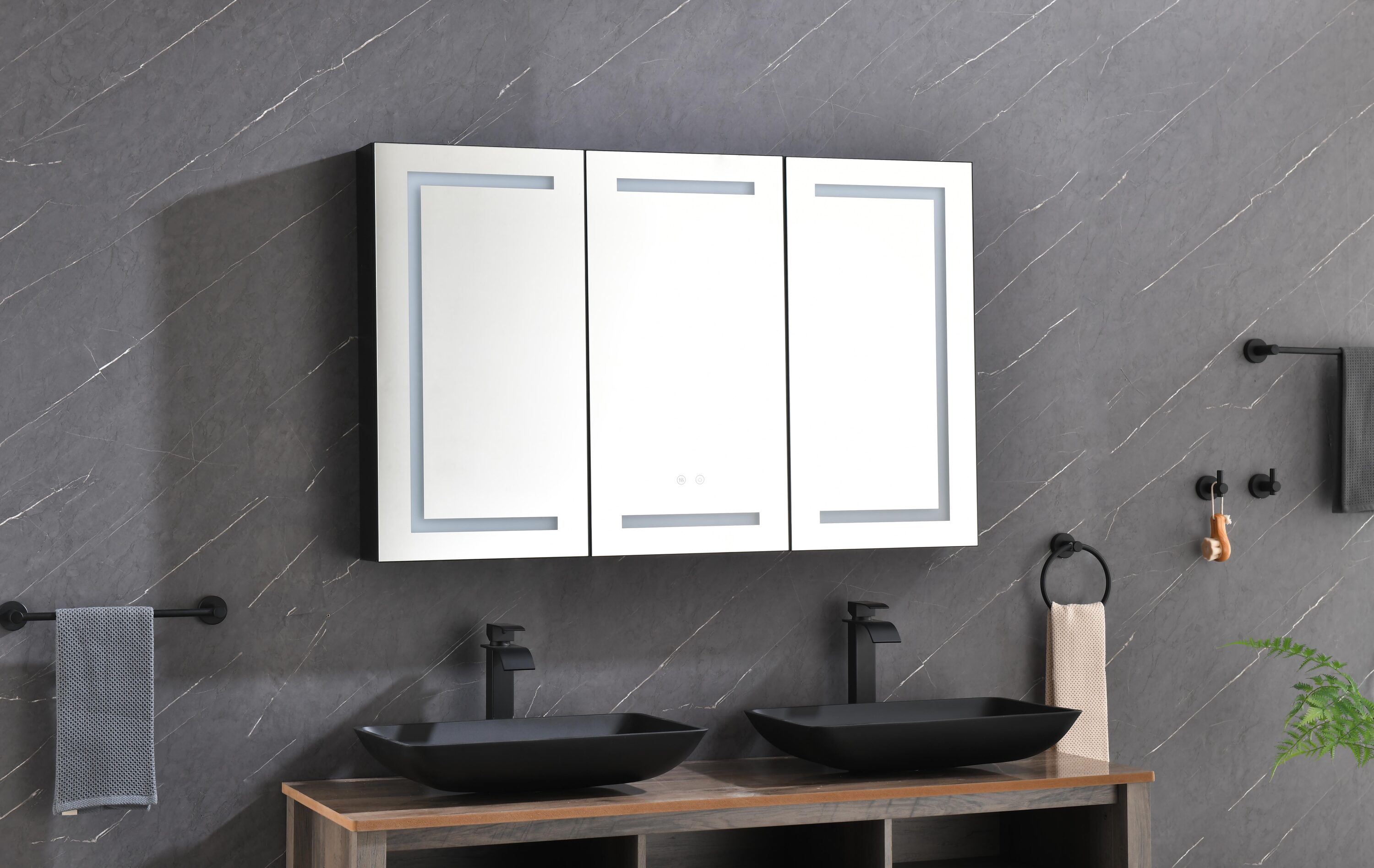 Vacolite KPMC4830-MB Framed-Bath-Mirrors - View #3