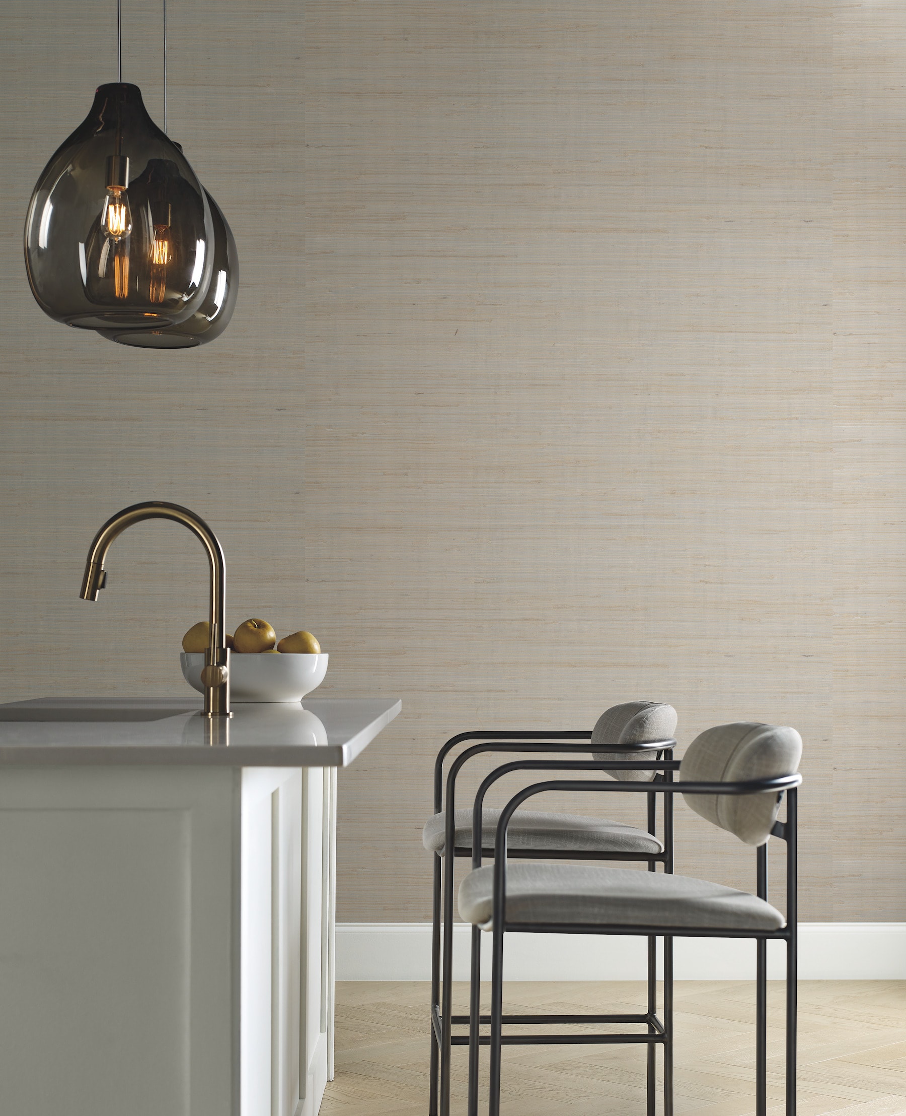 York Wallcoverings OS4321 Modern Nature 2nd Edition 72-Sq. Feet Neutral Grasscloth Grasscloth Unpasted Wallpaper