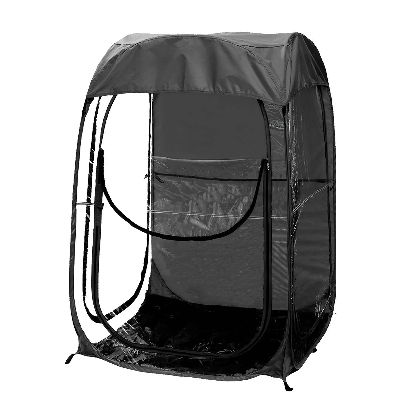 Rbied Portable Pop Up Sports Tent Weatherproof Shelter for Outdoor Sports Fishing Camping Black