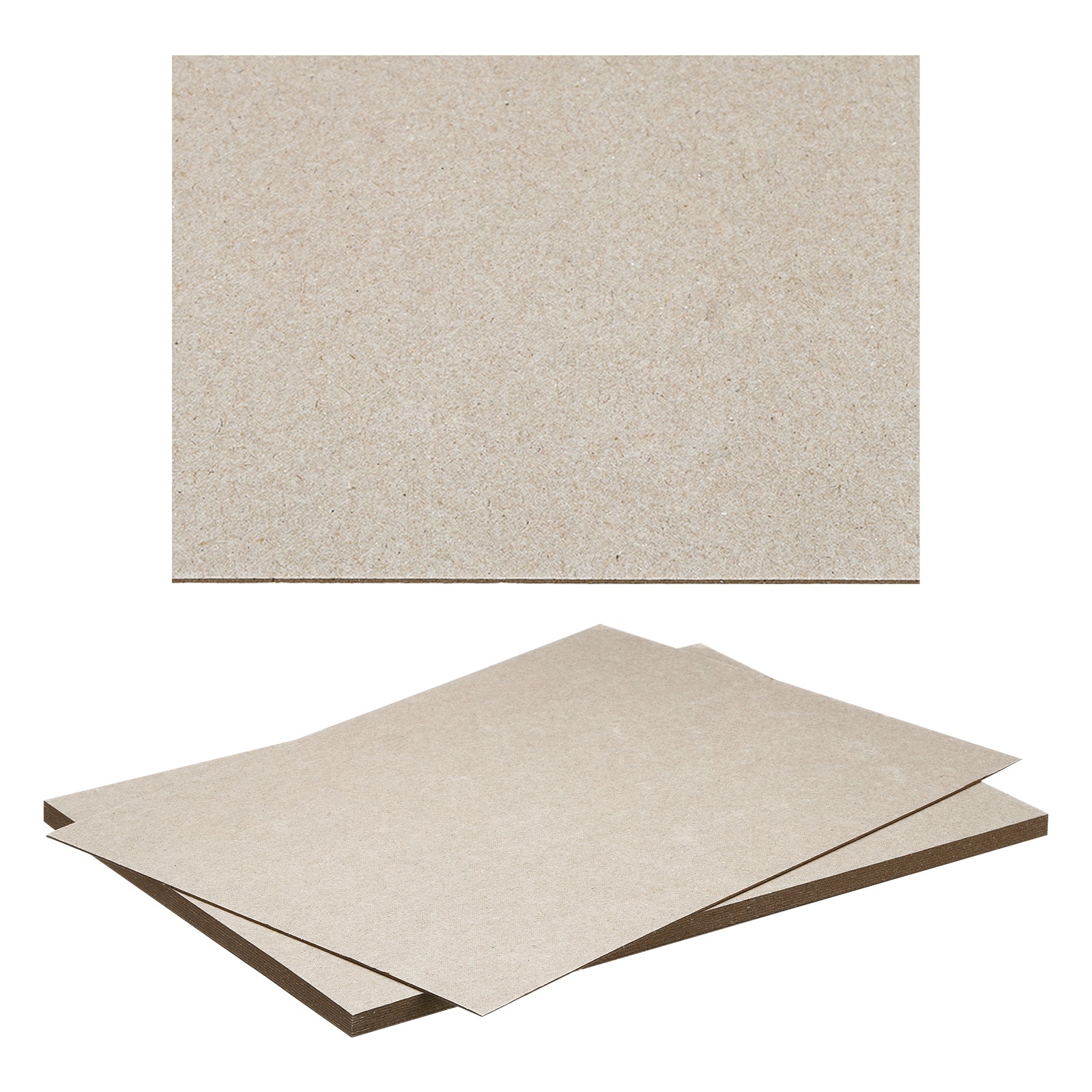 PATIKIL 12x8x0.04 Inch Chipboard Sheets 10pcs 40PT Thick Book Board Binders Board Sturdy Bookbinding Supplies for Book Binding Cover Gray
