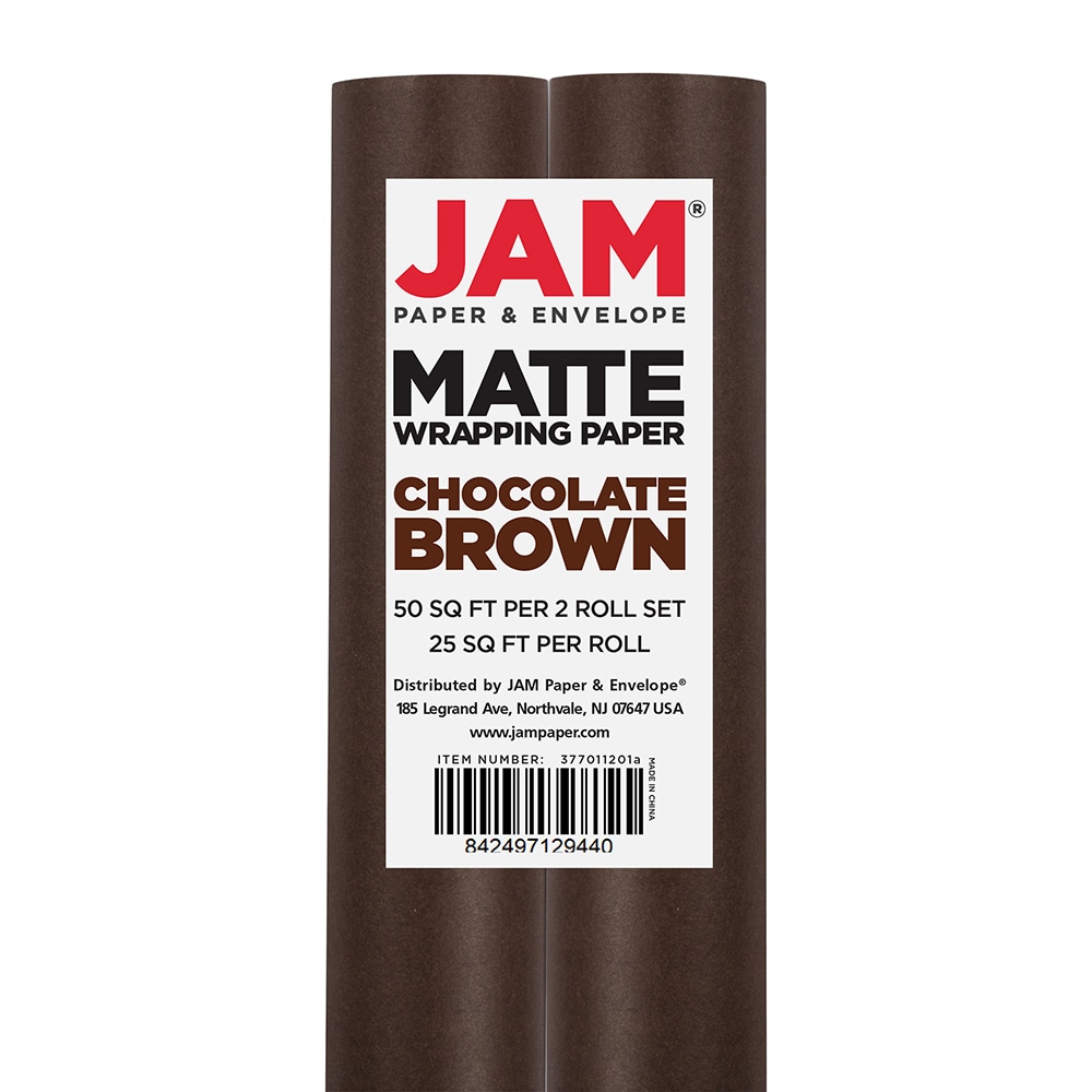 JAM Paper JAM PAPER Gift Wrap, Matte Wrapping Paper, 25 Sq Ft per
