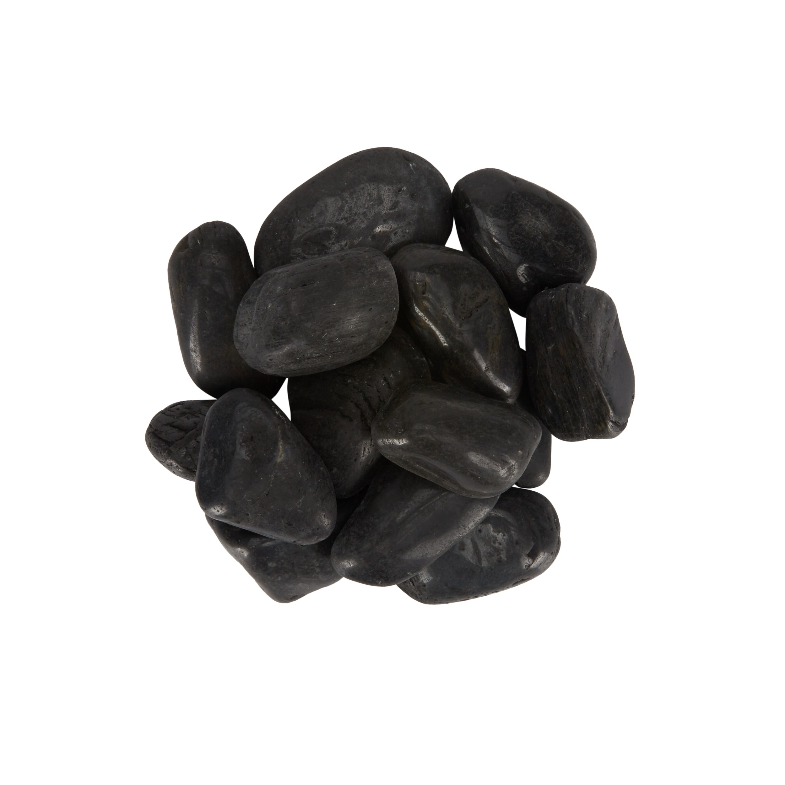 Rain Forest Black Super Polished Pebbles 2-3-in 20lbs - Decorative Rock ...