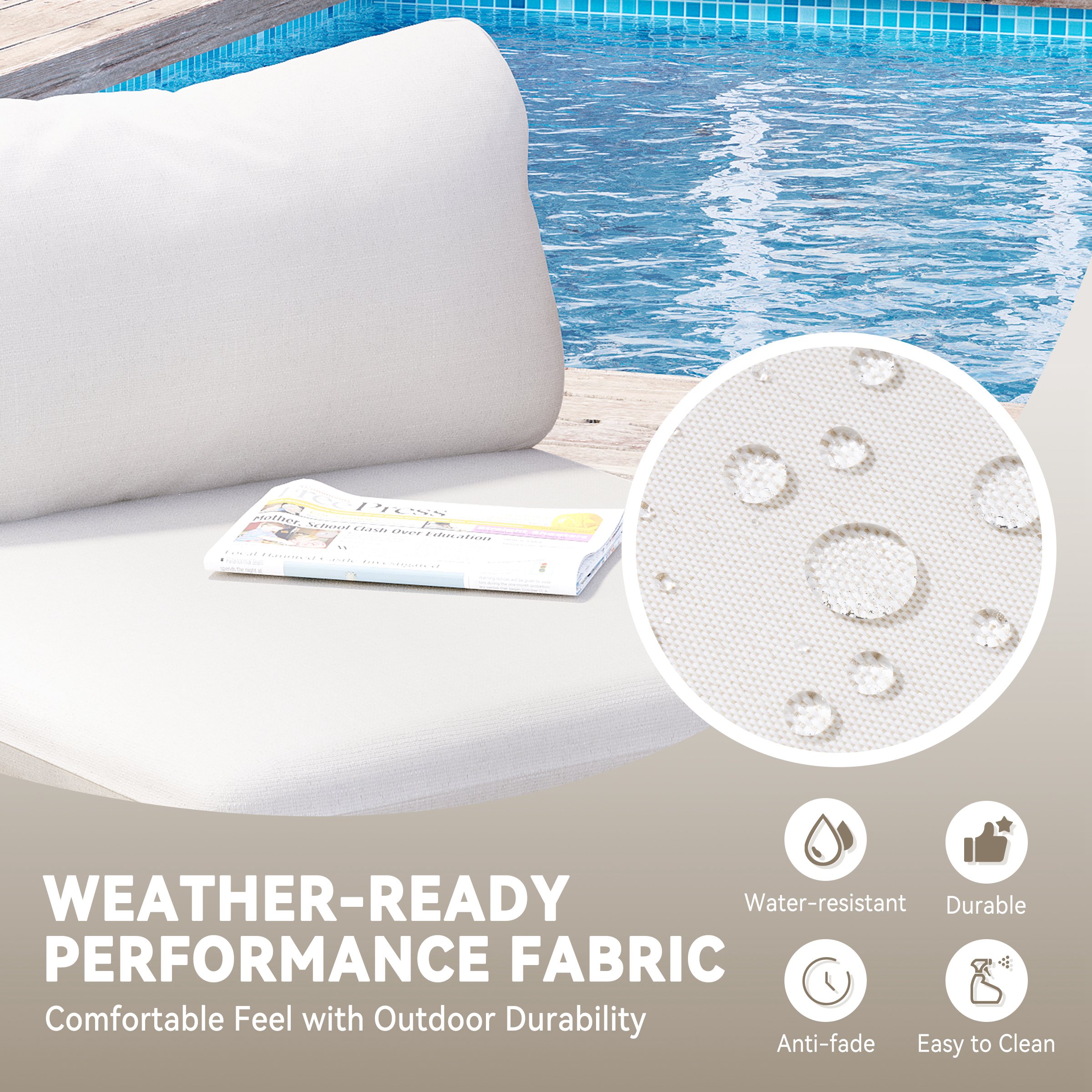 Crestlive Products CL-SF005BEI-6B Patio-Sofas-Daybeds - View #7