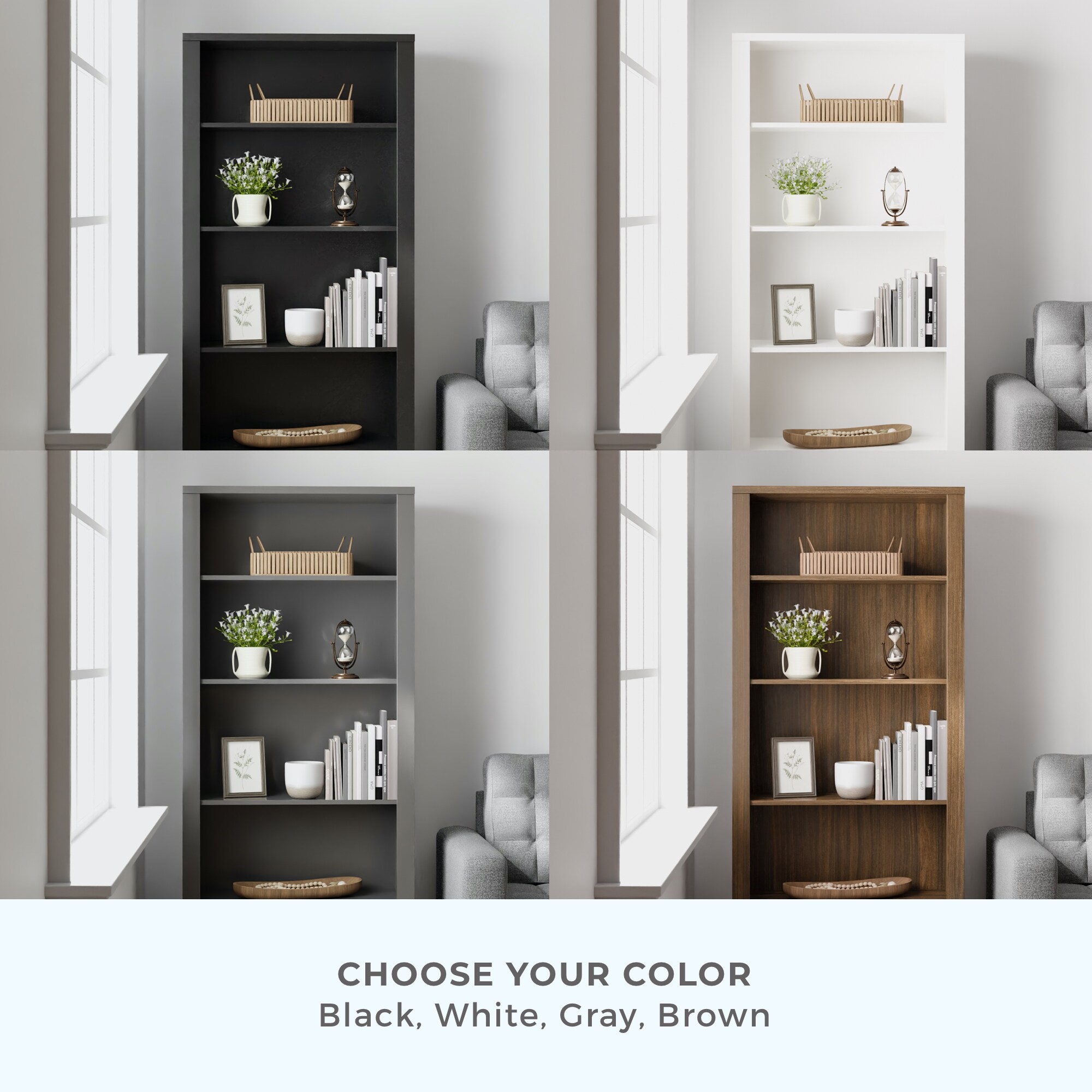 Brookside BS0001BKC00BR bookcases - View #6