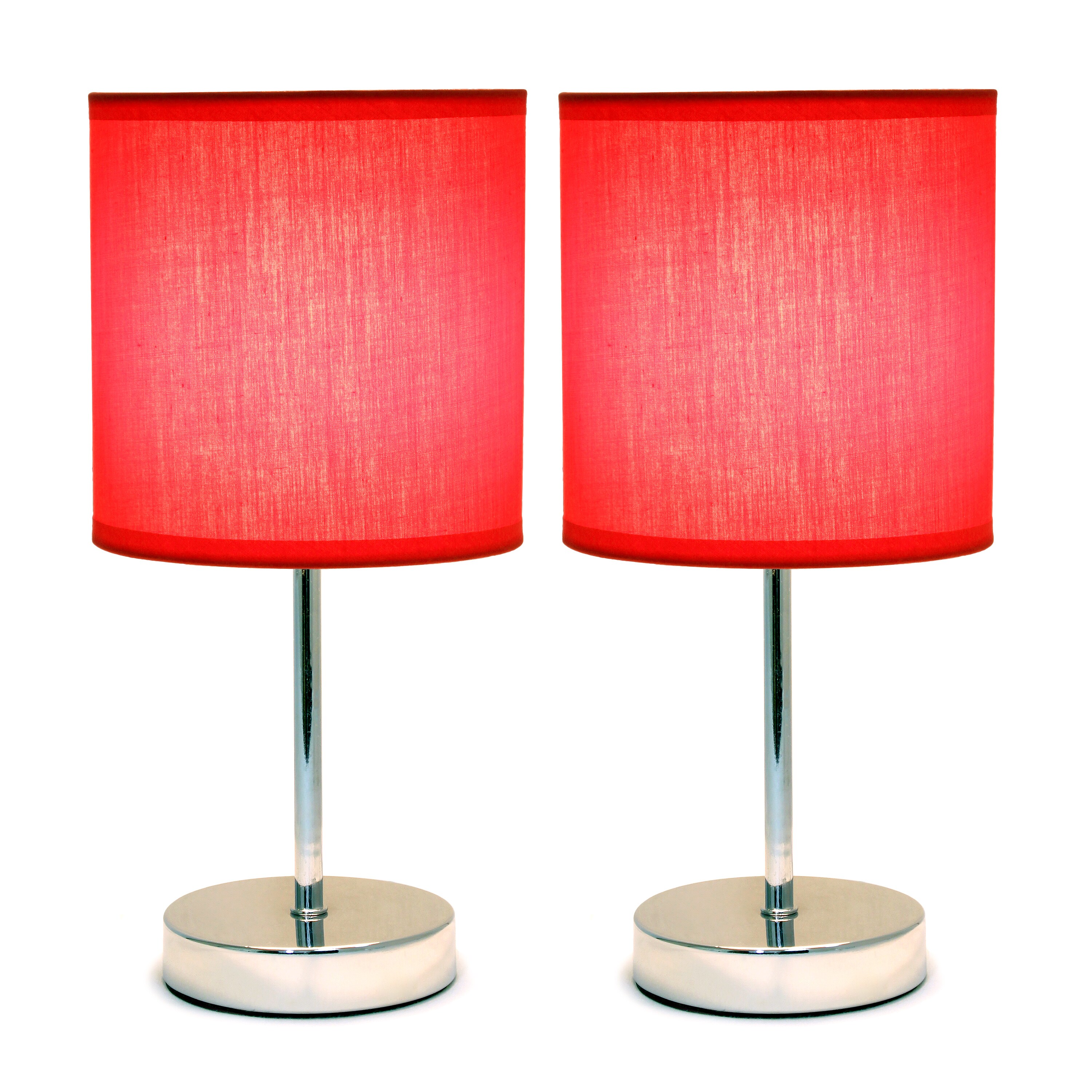 Simple Designs LT1195-RED-2PK Table-Lamps - View #2