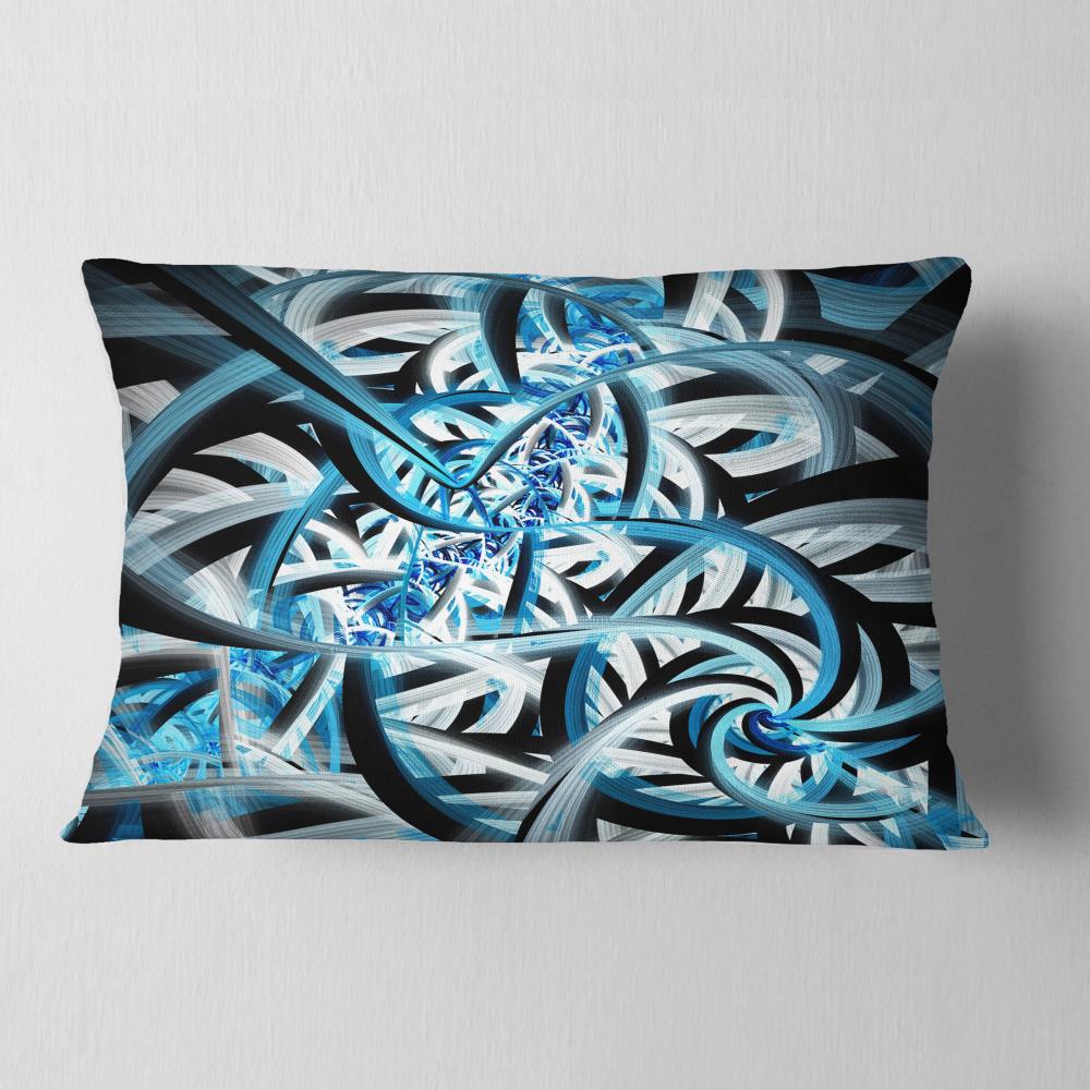 Designart CU7517-12-20 12-in x 20-in Blue Indoor Decorative Pillow