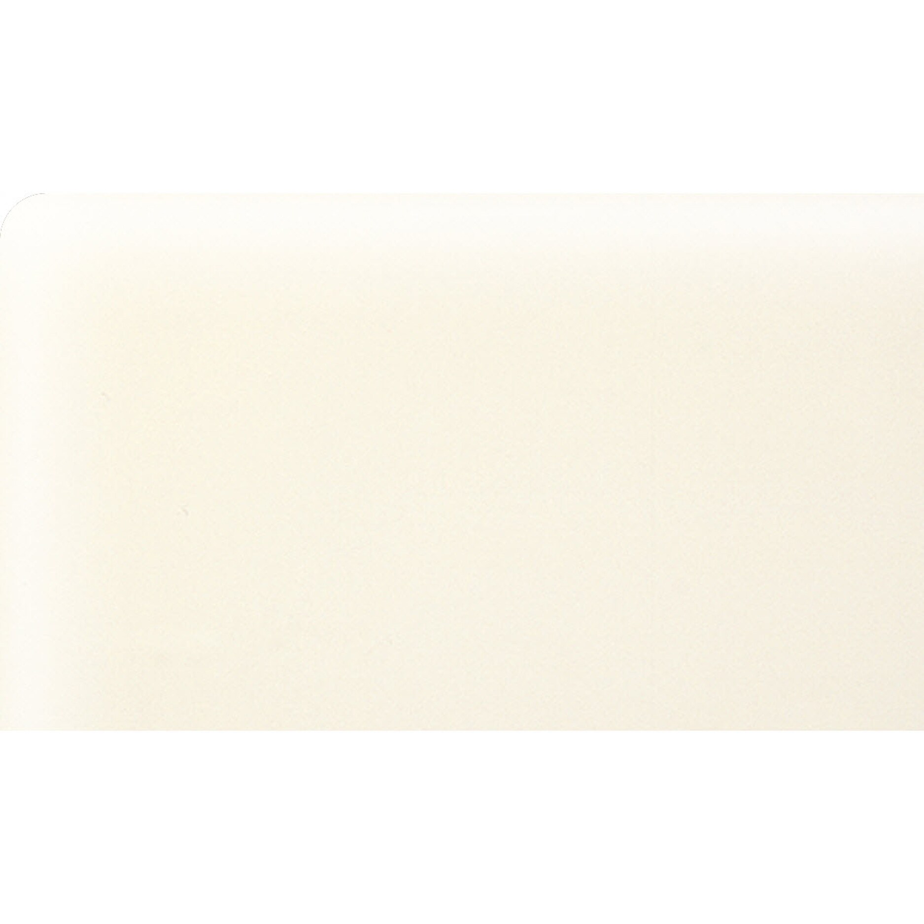 American Olean Bright Biscuit Ceramic Bullnose Corner Tile (3-in x 6-in)